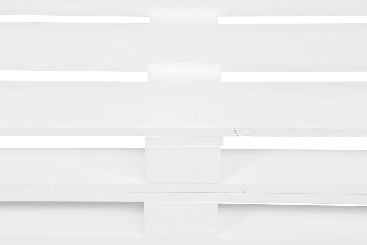 Divano di pallet levigata e piallata – per interni ed esterni poltrona/divano per patio (120 x 60 cm, bianco).