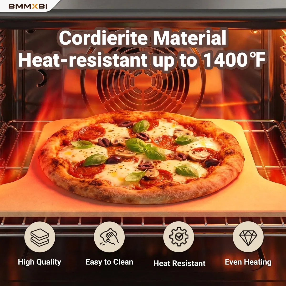 Piastra da forno in cordierite di ricambio per forno a gas Ooni Koda 16, pietra per pizza per forno per pizza Ooni, ricambio per Ooni Koda 16, accessori in pietra di cottura in ceramica