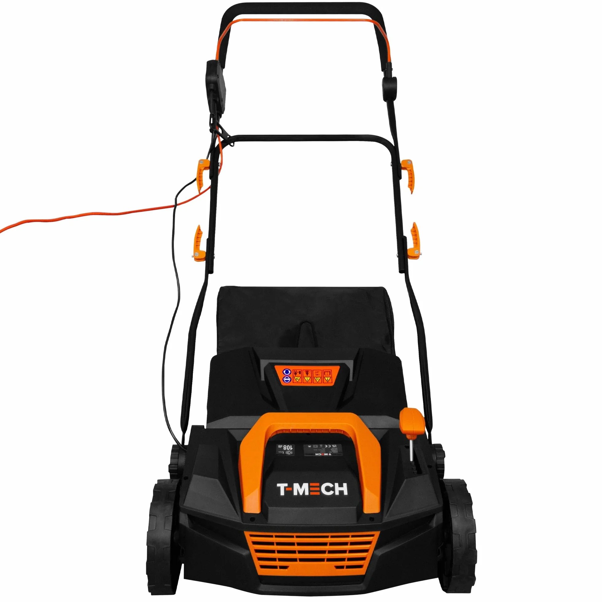 Aspiratore elettrico per erba artificiale Pulitore Spazzatrice di foglie e rami Autonomo con cavo da 12metri 50L sacco di raccolta 5 altezze regolabili 12,2 kg Leggero 3500RPM 1800W