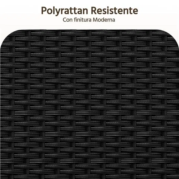 Yaheetech Set da Giardino in Rattan, 4 Posti, con divano a 2 posti, 2 sedie, tavolo e cuscini per seduta resistente alle intemperie, Salotto da Siardino Esterno, per Terrazza Balcone Patio