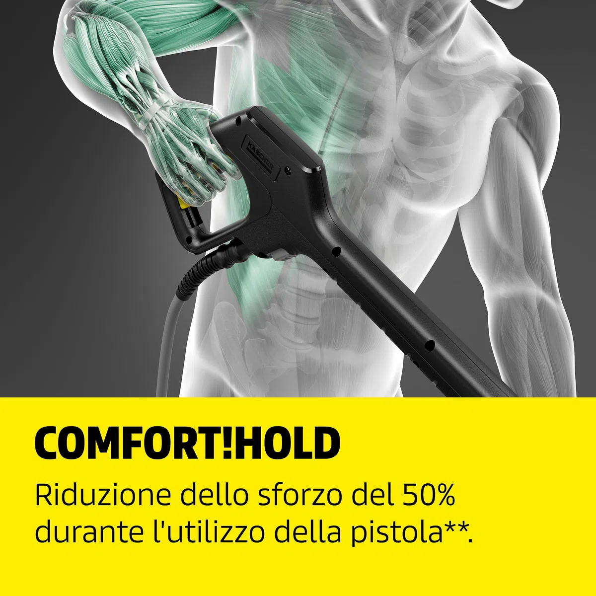 Kärcher idropulitrice K 5 Comfort Premium, pressione: 145 bar, portata: 500 l/h, superficie: 40 m²/h, peso: 18 kg, tubo ad alta pressione extra flessibile, avvolgitubo, Multi Jet 4-in-1