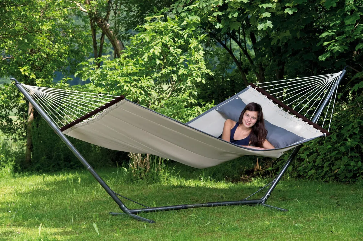 Amazonas Hammock AZ-4028000 Sumo Struttura Portante per Amache Grande, Acciaio, 380x132x107 cm