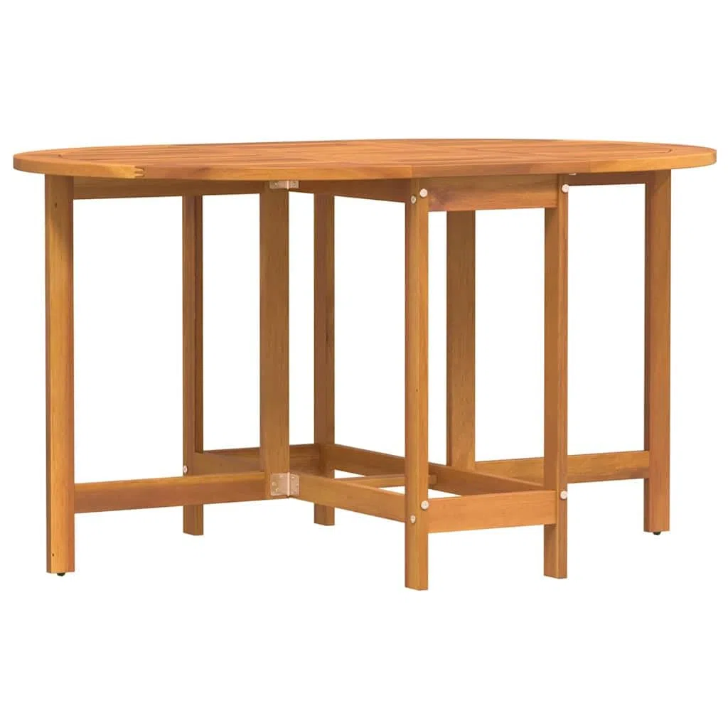 vidaXL Tavolo da Giardino Marrone 110 x 60 x 72 cm, Set Giardino e Terrazza, Tavolo Pieghevole in Legno, Mobili Rustici per Pranzi all'Aperto