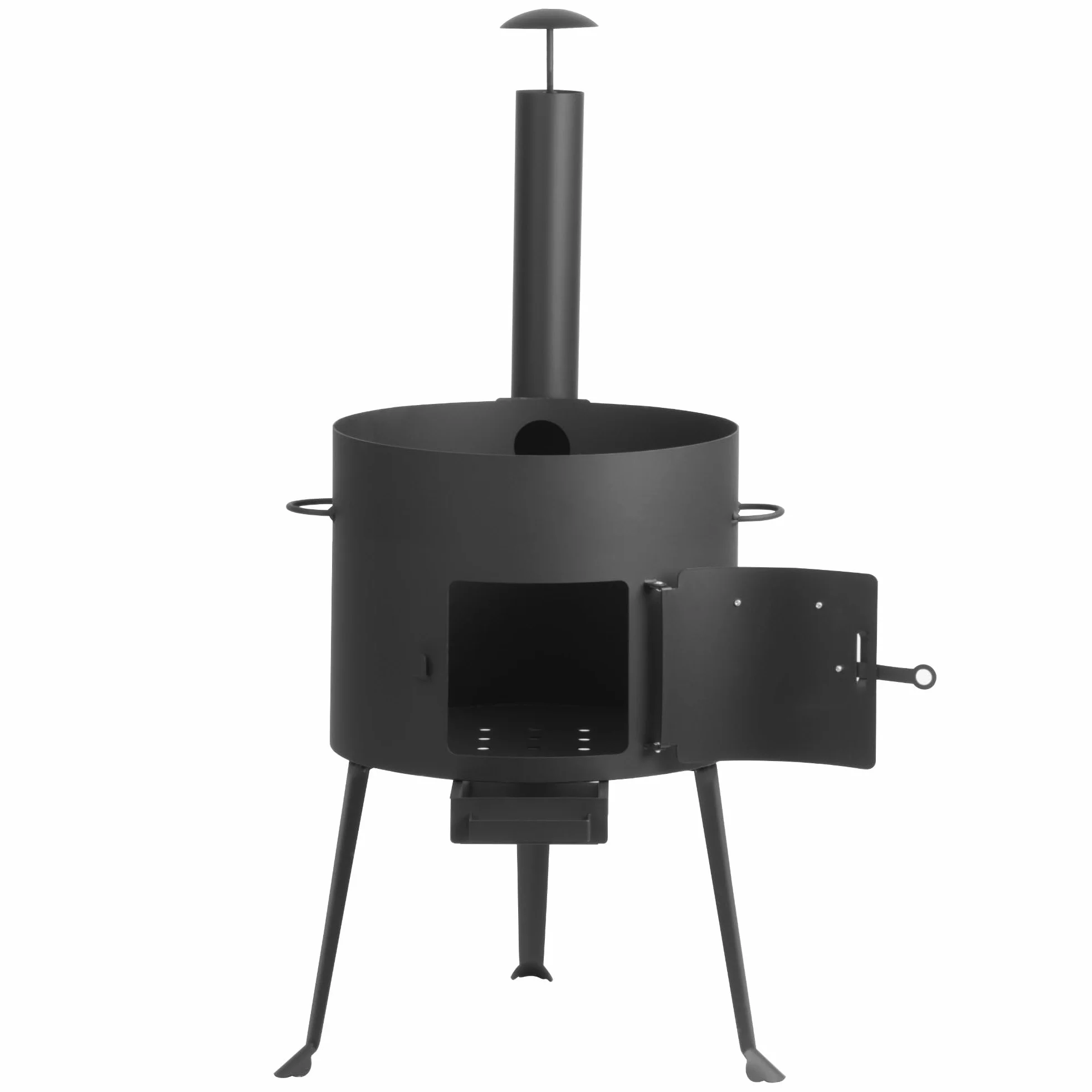 BBQ-Toro Kazan in ghisa con forno Kazan Ø 39,5 cm, pentola da 16 l con coperchio, in ghisa, per gulasch, caldaia, forno da esterno, forno elettrico, forno singolo, camino, cucina all'aperto