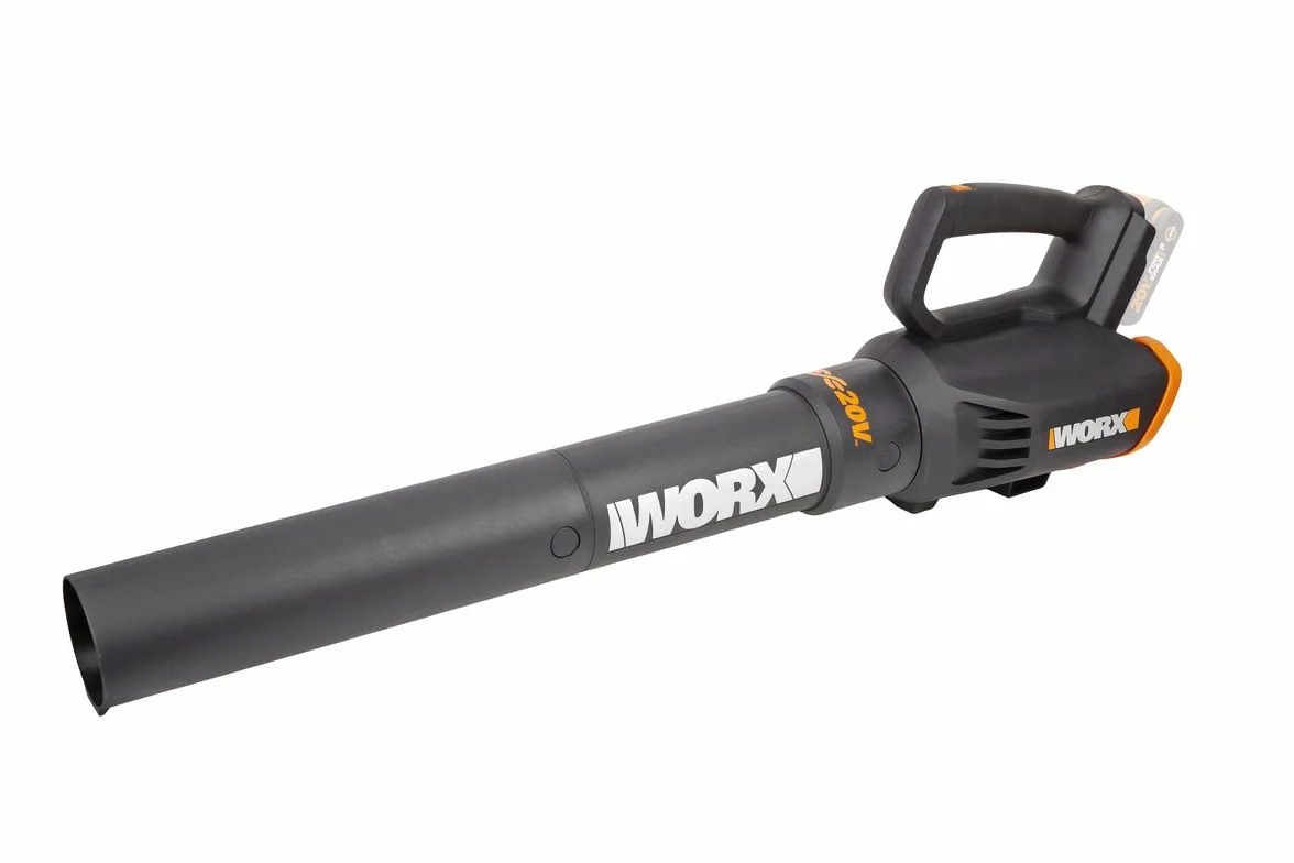 Worx WG547E.9 - Soffiatore a batteria 20 V(solo corpo macchina), molto potente con tecnologia a turbina, doppia velocità