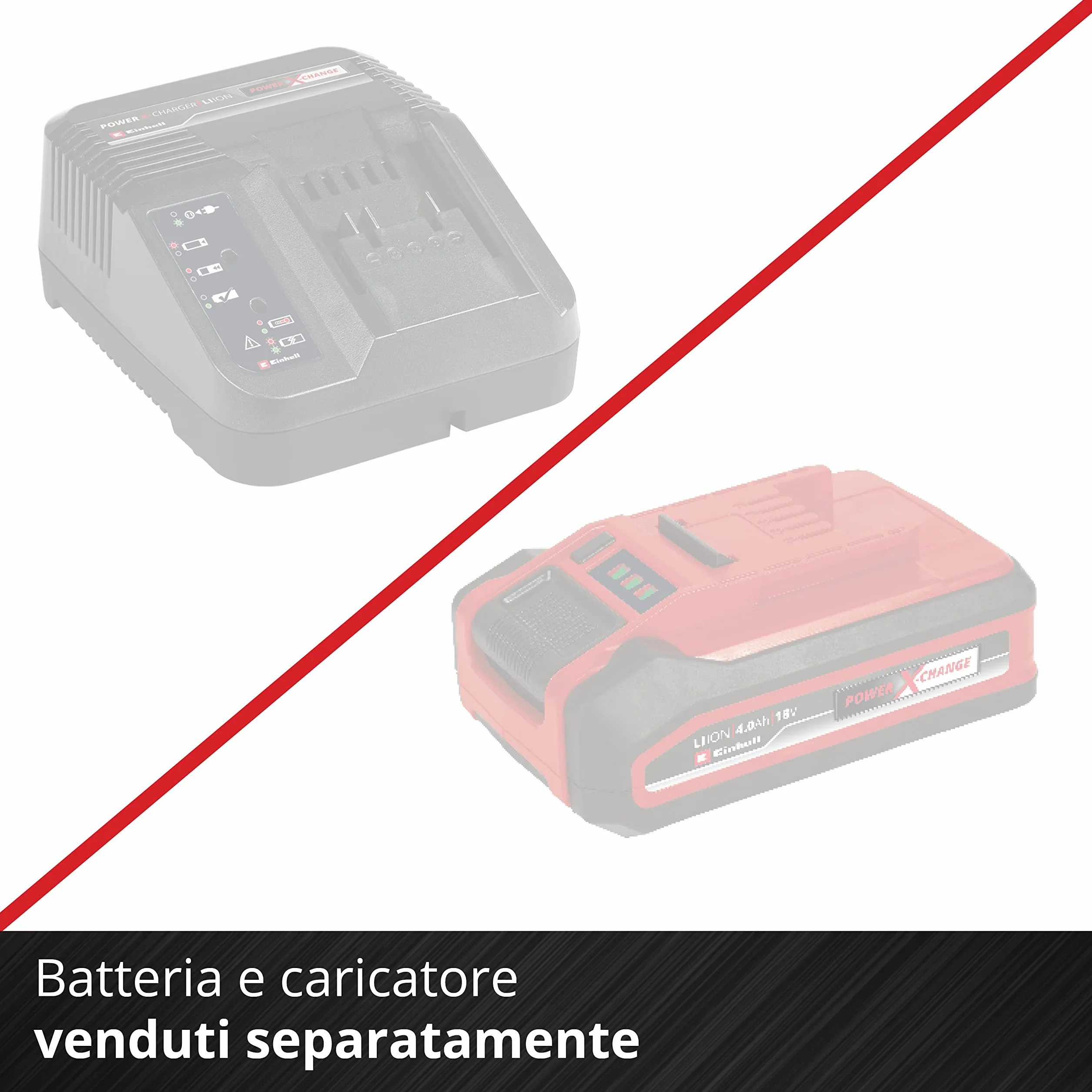 Einhell Professional Decespugliatore GP-BC 36/430 Li P BL - Solo Power X-Change (36 V, Brushless, larghezza taglio 43 cm, maniglia a P, bobina doppia, lama 3 denti, batteria esclusa)