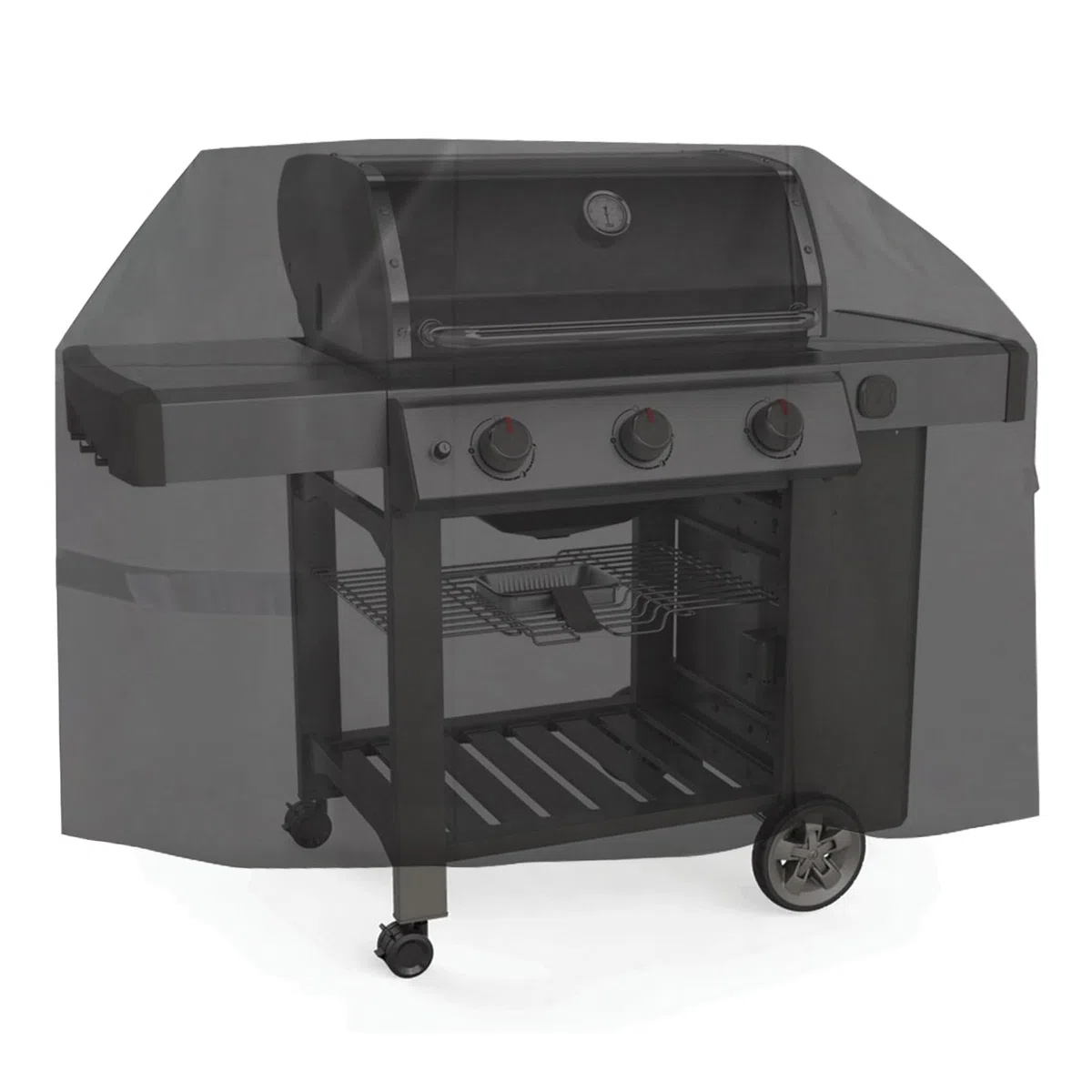 onlyfire Cover Copertura per Barbecue (per Weber Genesis & II & II LX 300), Resistente agli Agenti atmosferici, Anti-dissolvenza