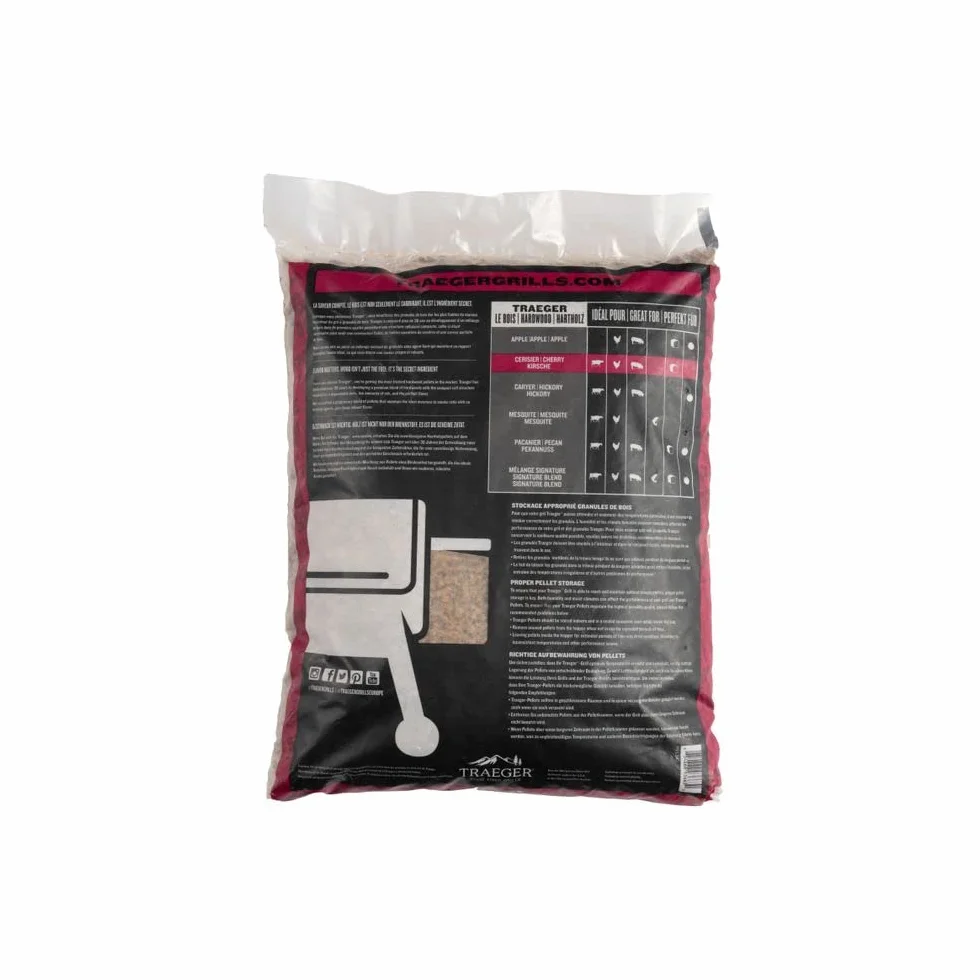 Pellets da legno Cherry naturale certificato FSC per barbecue a pellet - 9...