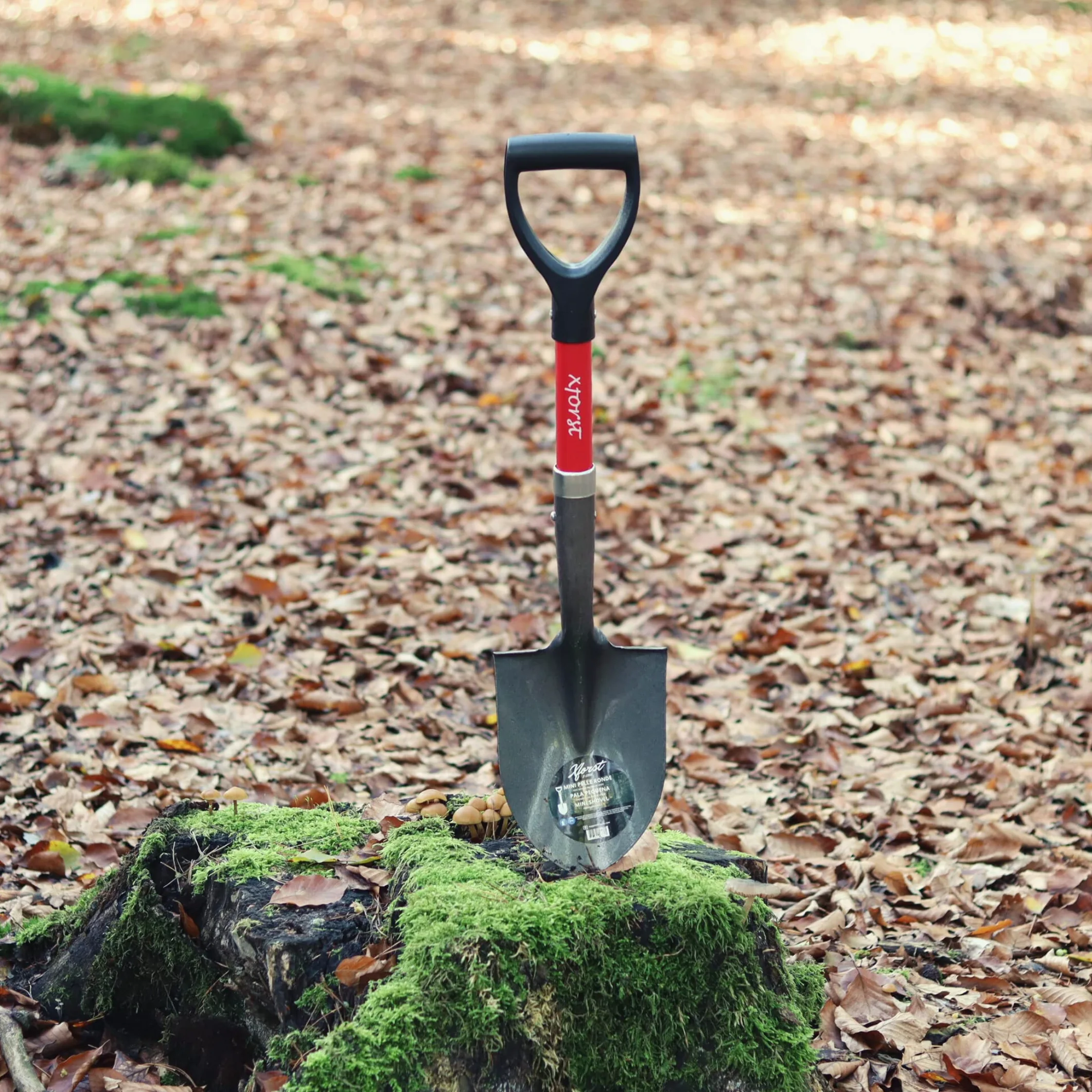 Xforst Set da giardinaggio con piccone e mini-pala, con manico in fibra di vetro e teste in acciaio forgiato, robusti e leggeri, ideali per giardinaggio, campeggio e prospezione. X-S800 & X-PF45.