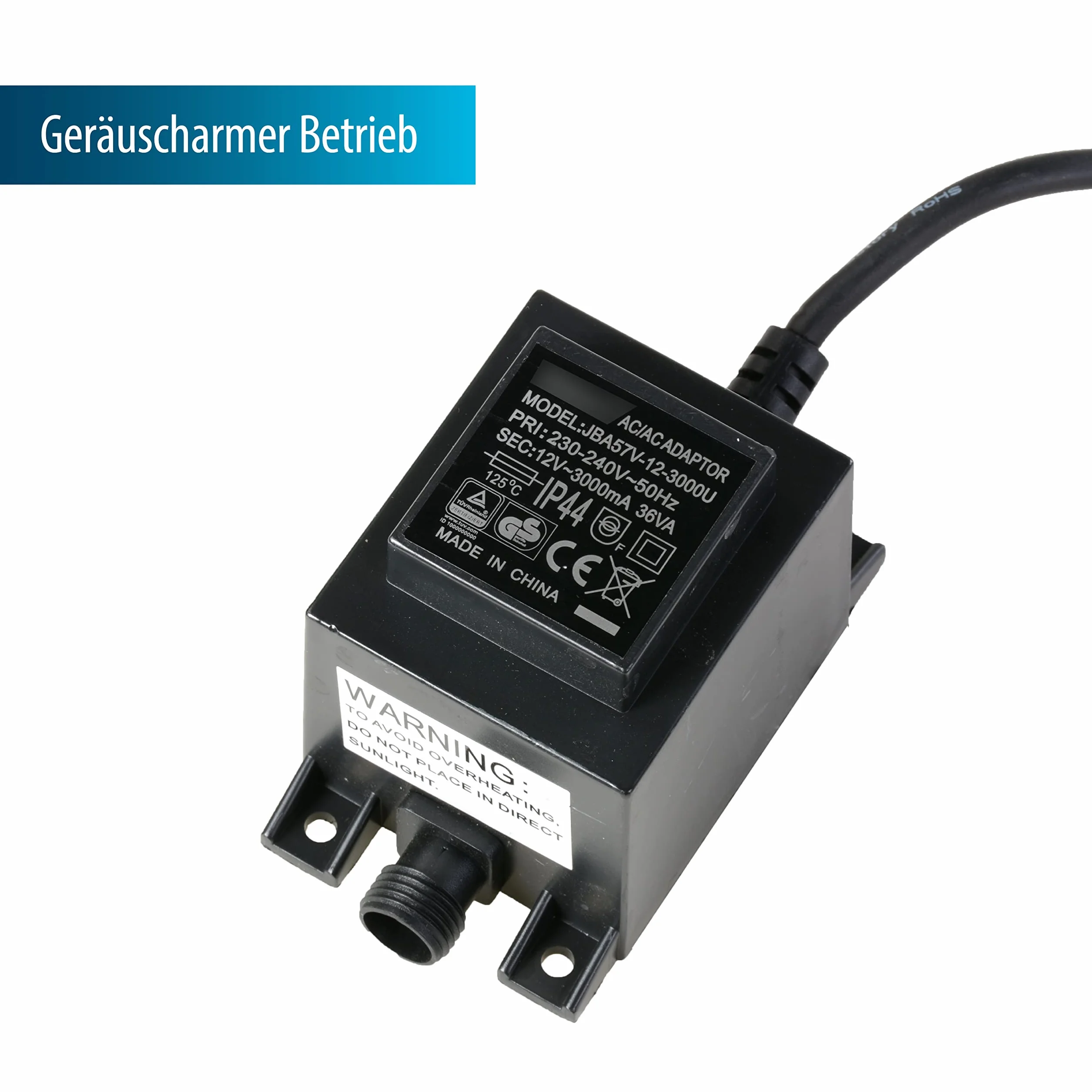 AquaForte – Pompa per filtro/laghetto dm10000 12 Volt. 10 m³/h, altezza: 5 m, 85 Watt