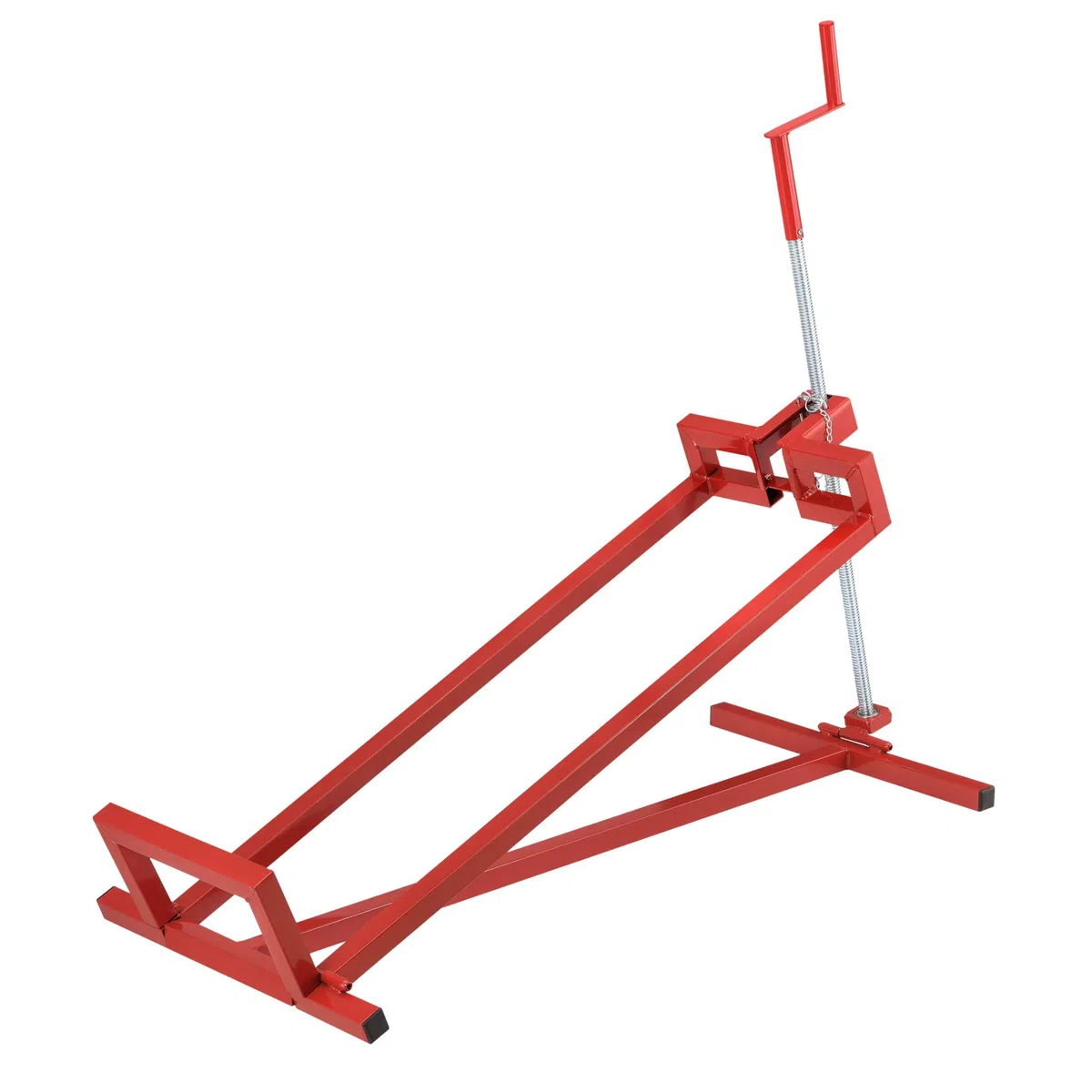 pro.tec Sollevatore per Trattorini Quad Tosaerba Fino a 400 kg Cric Meccanico in Acciaio per Manutenzione Pulizia Cavalletto per Perno Ruota fino a 98 cm