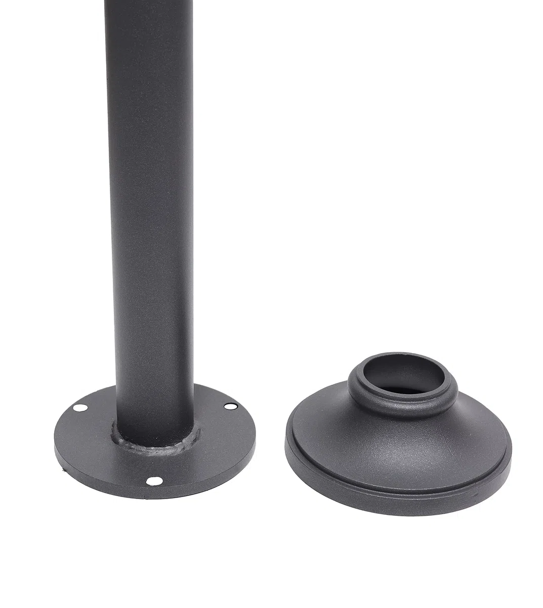 Fonderia Bongiovanni Fontana a colonna in acciaio colore grigio ghisa esclusa di rubinetto per casa giardino esterno modello Enna