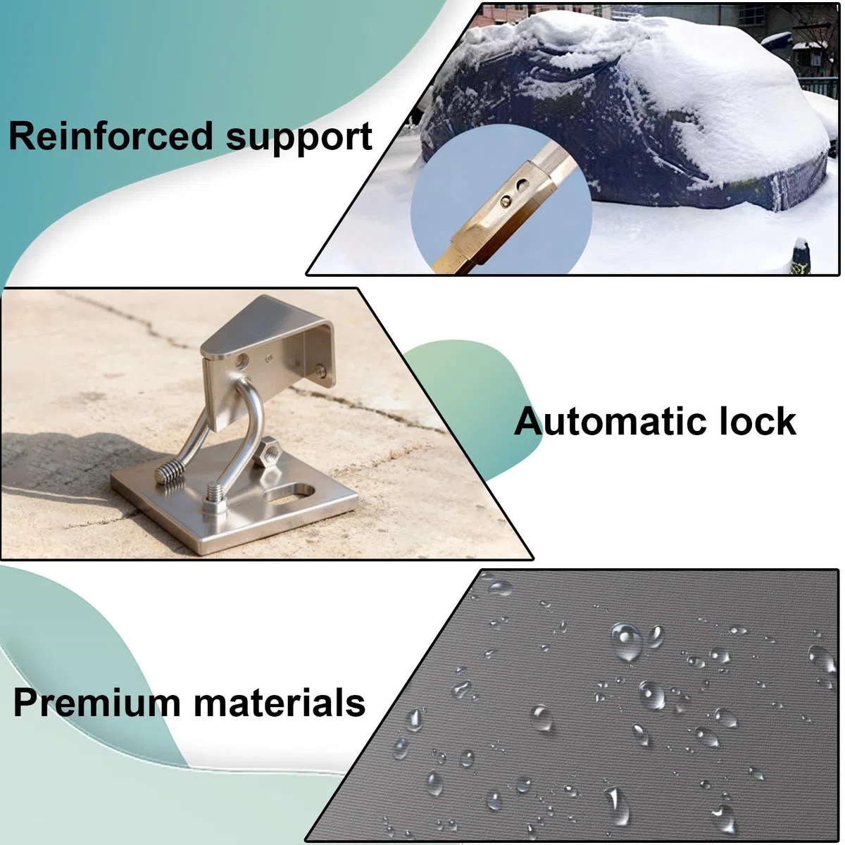 Garage Retrattile, Tettoia Temporanea per Auto, Riparo Portatile per Auto, Tettoia Resistente alle Intemperie, Chiudibile a Chiave per Berline, Motociclette, Cortile