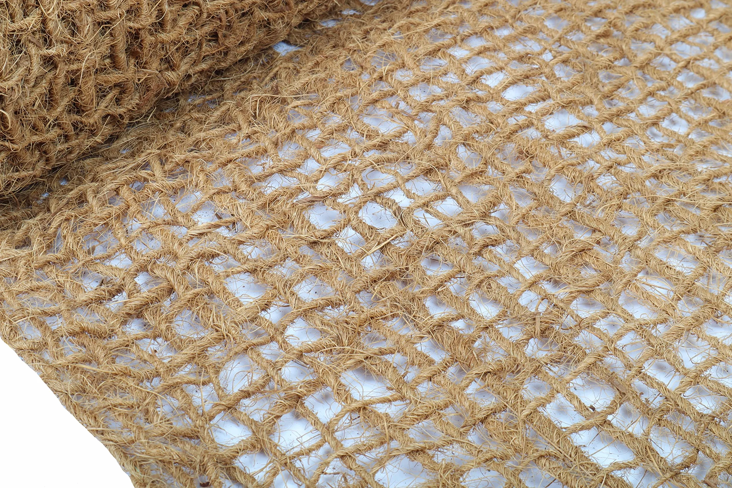 Wacredo Tappetino per argine, in fibra di cocco, protezione da appendere, 1 rotolo da 10 m, 15 x 15 mm (5 pezzi)