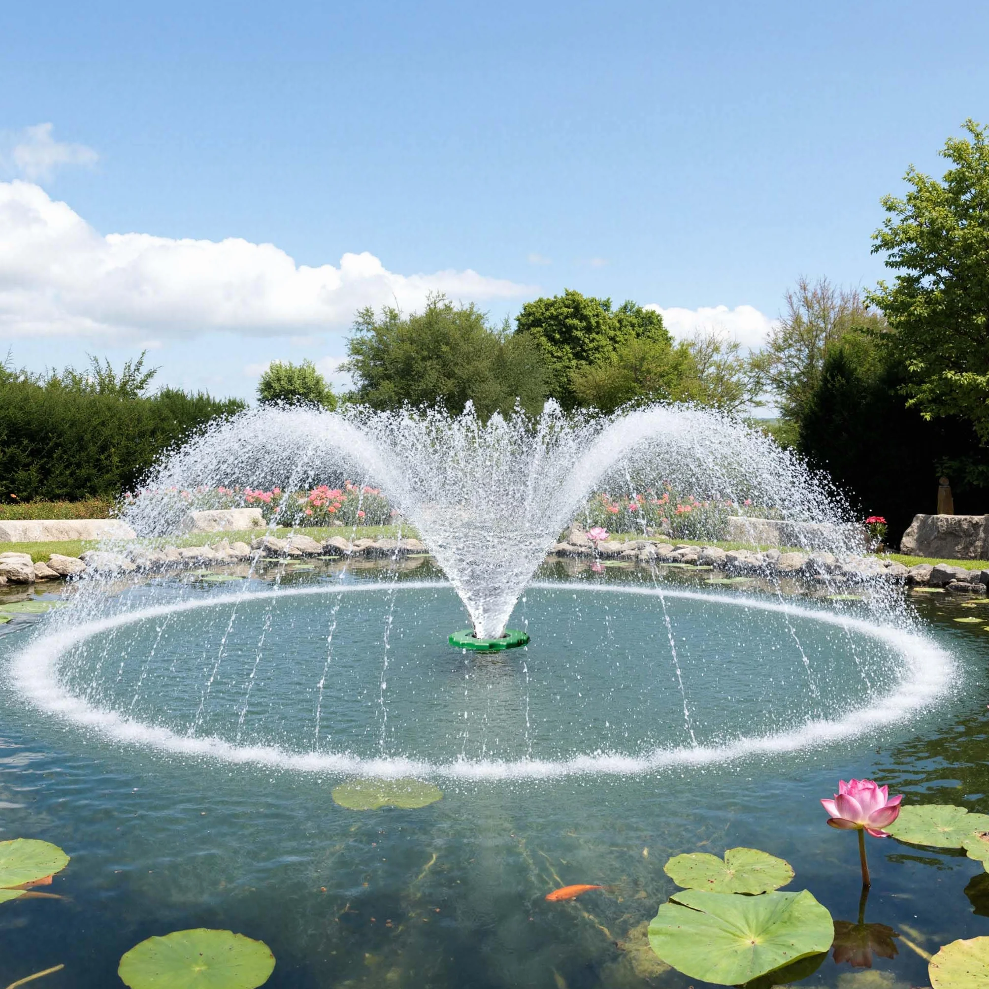 SunSun Fontana galleggiante COP-10000 20.000 l/h 90 W Colonna d'acqua alta 1 m con 3 m di diametro