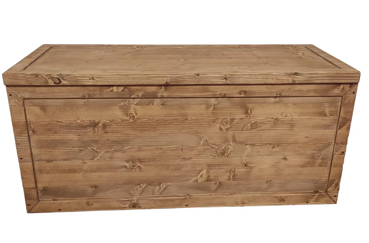 TOTAL WOOD 2012 Cassapanca Contenitore Baule in legno Intero Esterno 150x40x45 cm impregnata ANCHE SU MISURA