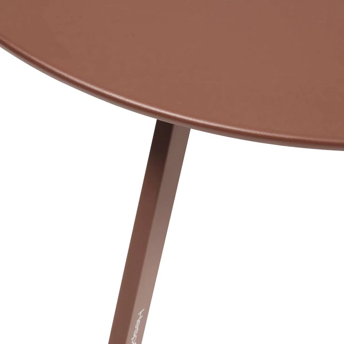 Hespéride - Tavolino Laterale Saona in Terracota, Acciaio Inossidabile Antiruggine, Resistente ai Raggi UV, 70 x 40 cm - per Giardino, Terrazzo, Balcone
