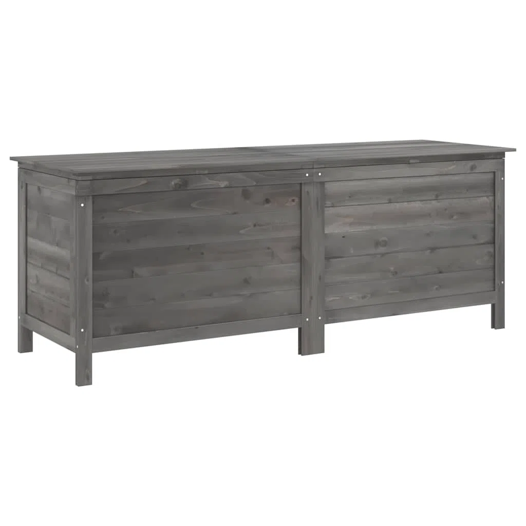 Generico Contenitore da Giardino Antracite 150x50x56,5 cm Massello Abete,Cassapanche da Esterno