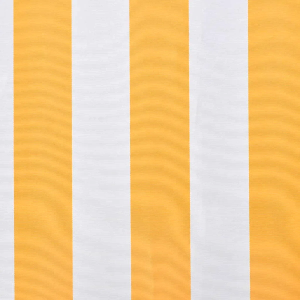 Kavolet Telo per tende da sole, impermeabile, antistrappo, ricambio con balze, accessorio per tende da sole, 300 x 250 cm, giallo e bianco