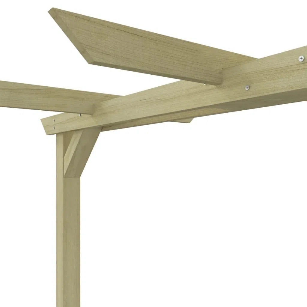 Generico Pergola da Giardino Legno di Pino Impregnato 360x200x60 cm,Verde,28.4kg,44924