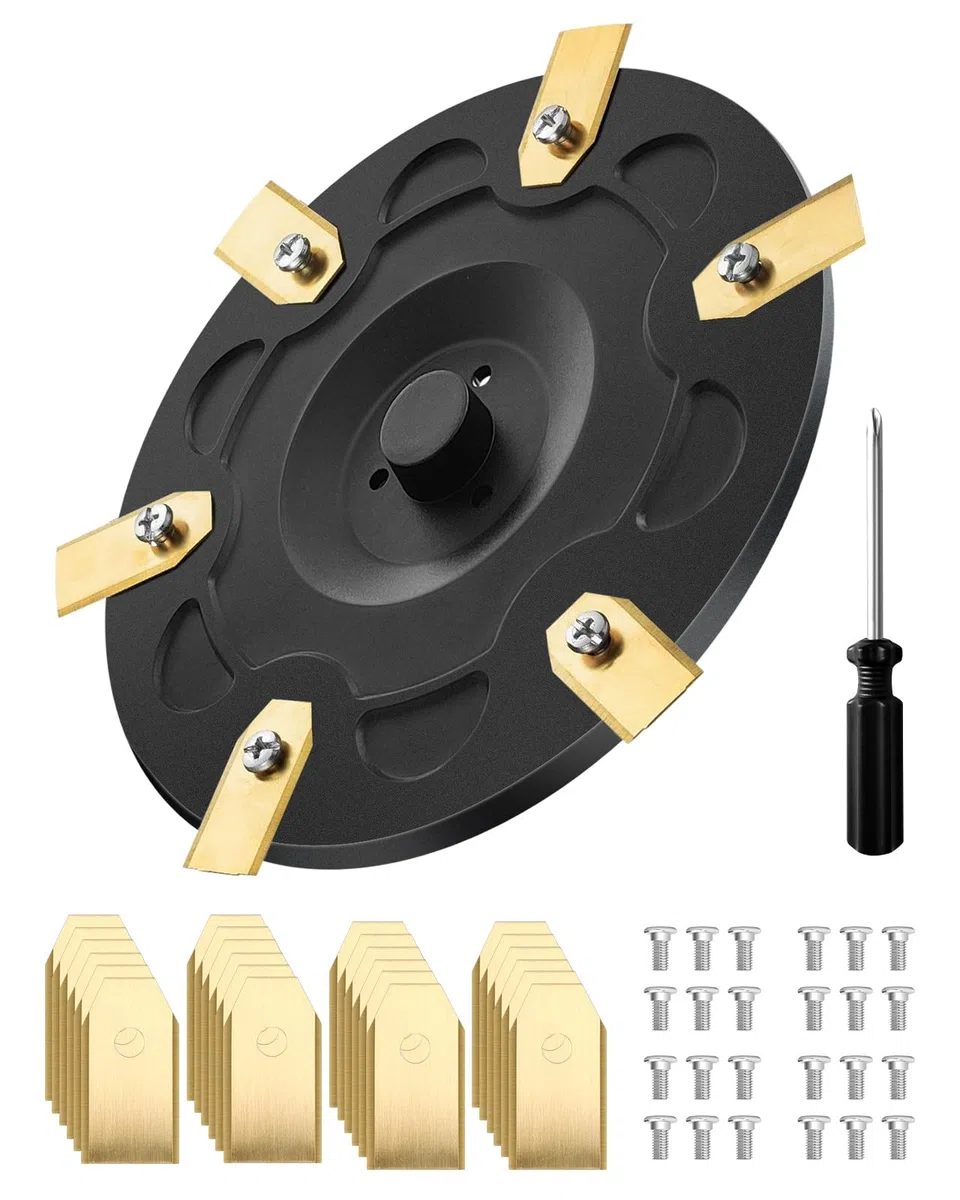 i105E Accessori Disco di Lama + 30 Lame + 30 viti per Segway Navimow i105E, i108E, i110N, i205 AWD, i208 AWD Robot di falciatura pezzi di Ricambio - Disco di Llame di Falciatura Disco Rotante