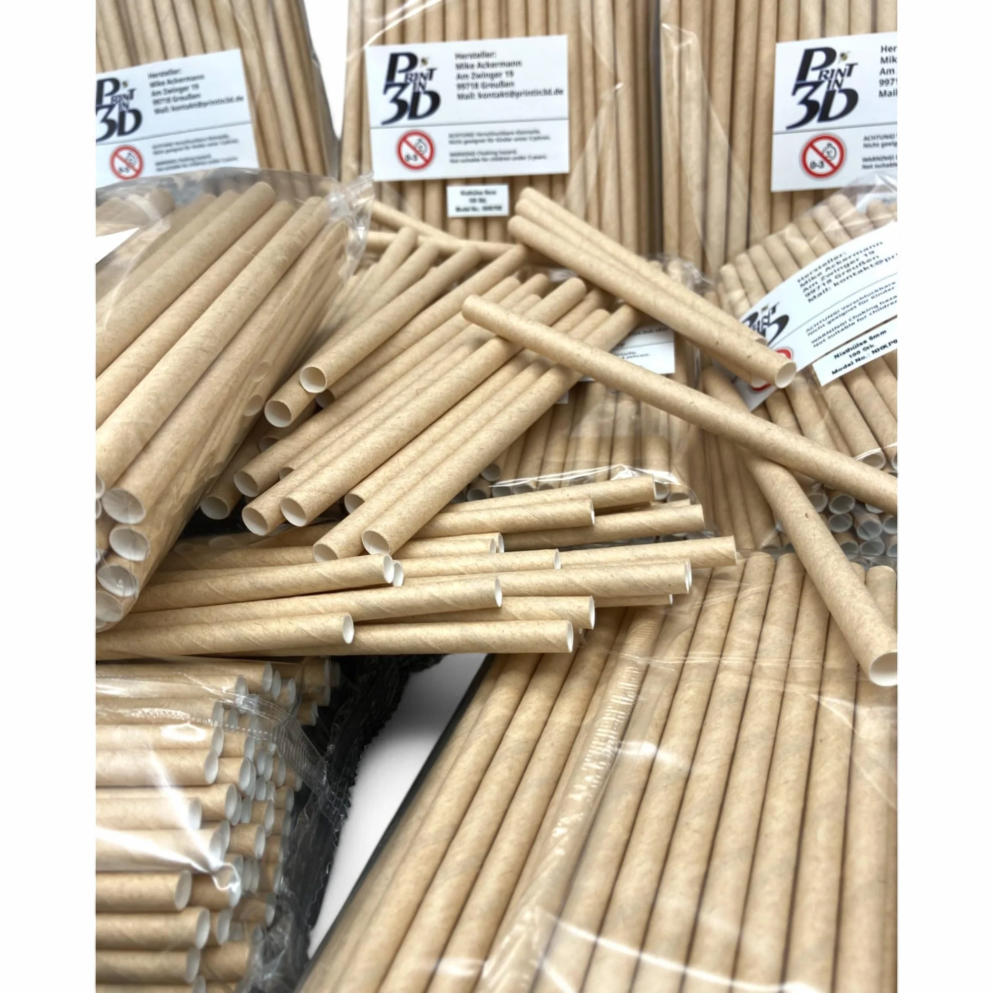 Tubi di nidificazione per api solitari, perfetti per mura e api selvatiche, 6 mm e 8 mm di diametro, 145 mm di lunghezza (marrone, 600 pezzi)