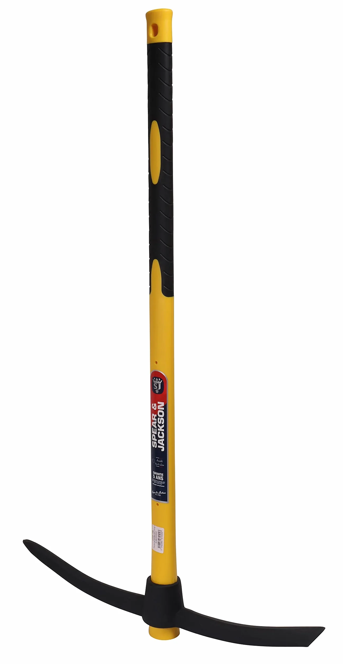 Spear & Jackson 81825 Piccone con manico trimatico 2,5 kg, nero/giallo