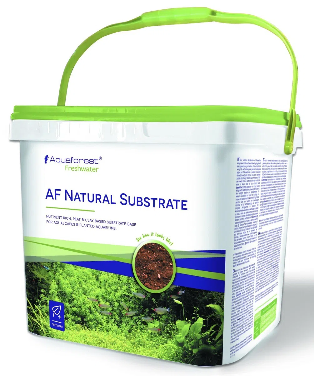 Aquaforest AF Natural Substrate Sacco 7,5 Litri - substrato a Base di Argilla e Torba Ricco di nutrienti per aquascaping e acquari piantumati