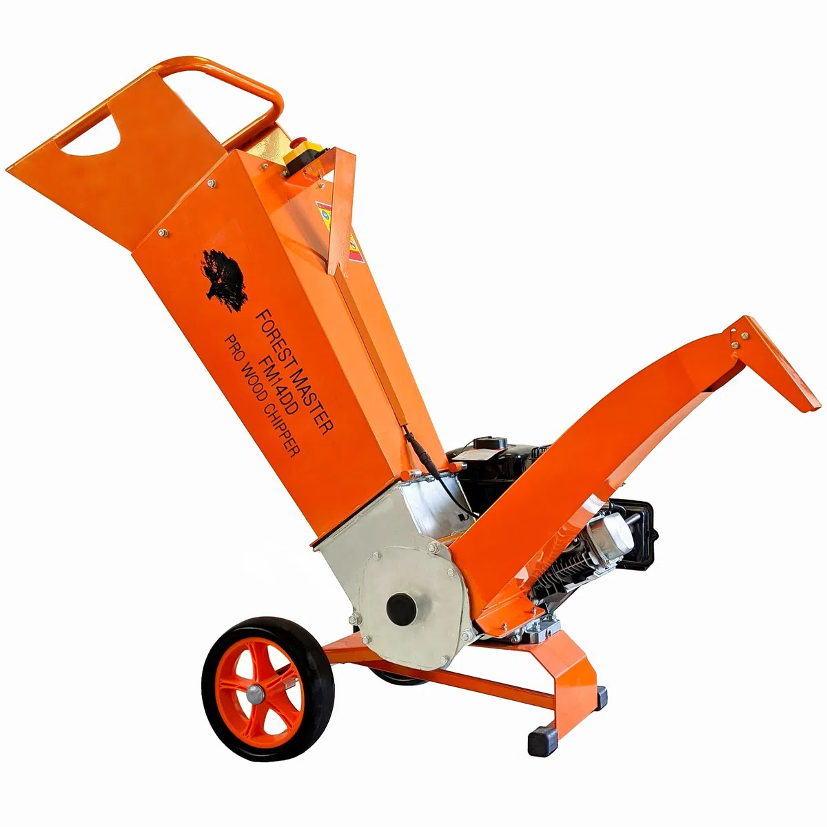 Forest Master FM14DD Professional Electric Start Garden Direct Drive 14HP 460cc 4 tempi Benzina Chipper/Shredder Chip fino a 4 pollici (100mm) Diametro.
