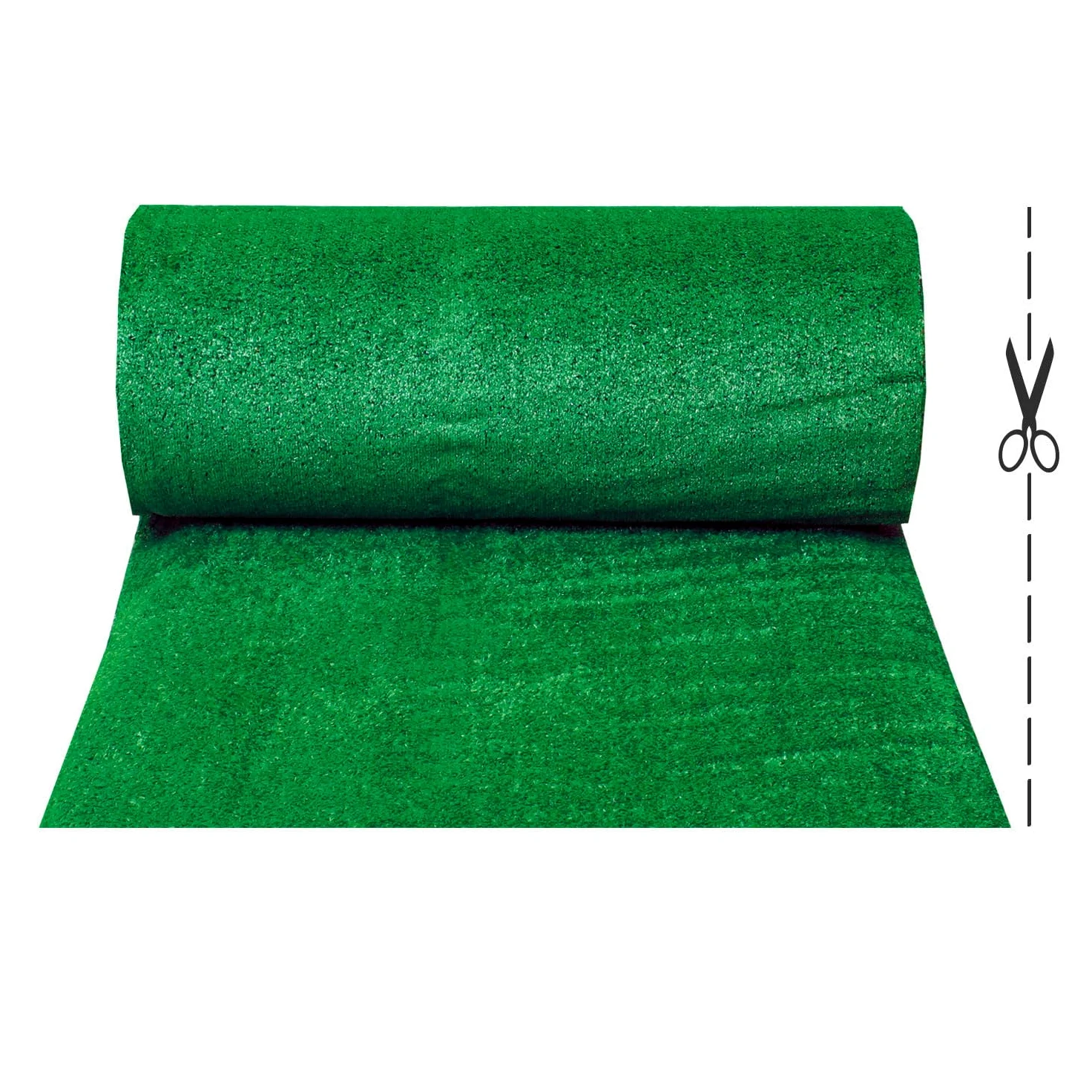 OLIVO.Shop Erba sintetica, Rotolo di Erba Artificiale, Sintetica per Esterno, Prato Sintetico Manto Erboso, Giardino, Terrazza, Piscina, 7 mm Drenante GRASS GREEN (2x20 mt)