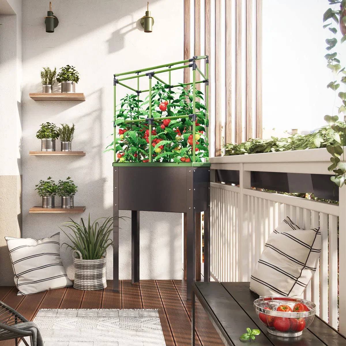 Bio Green JGL-HDB-L City Jungle Heidelberg - Vaso elevato, autoirrigante
