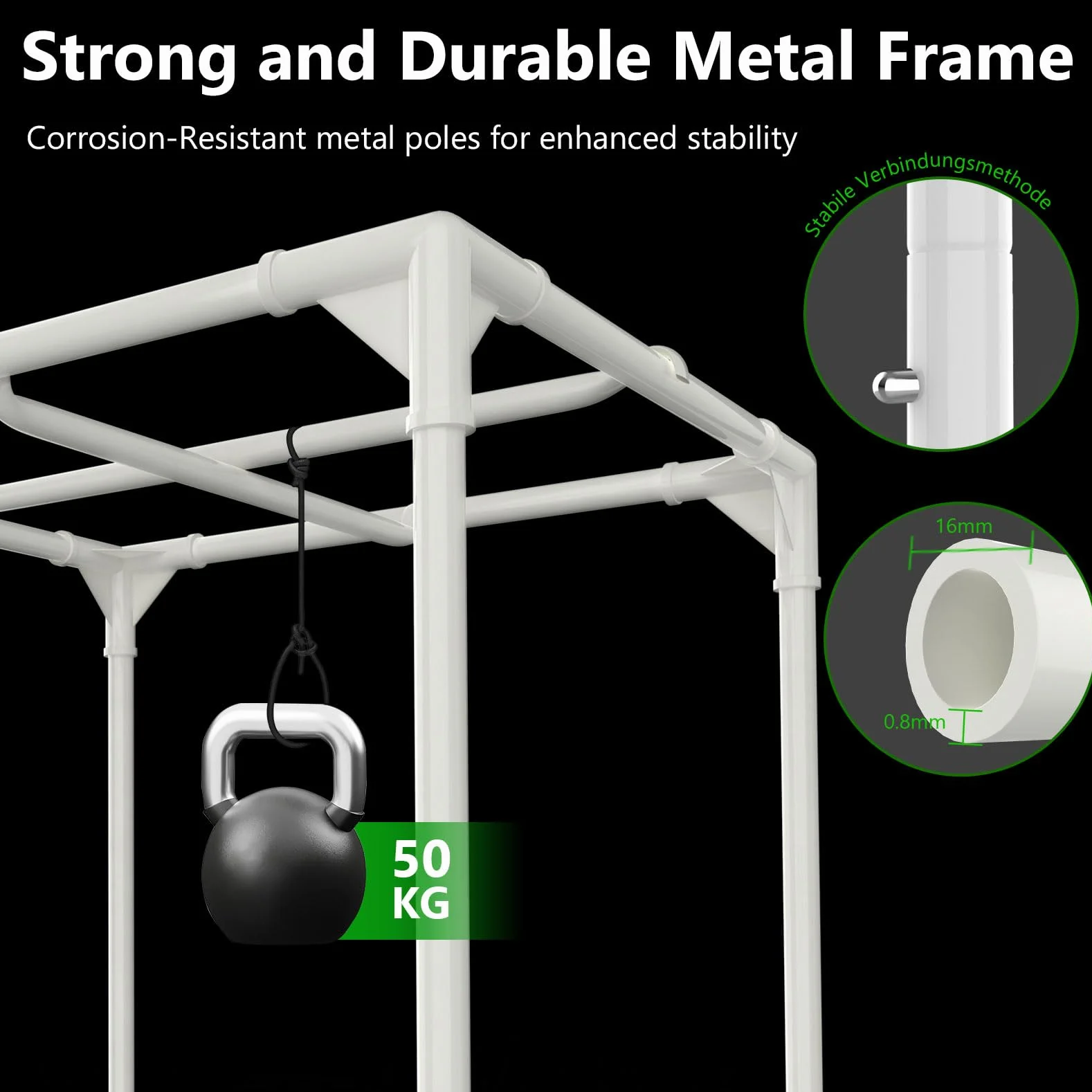 Grow Box Kit Completo, 40x40x120cm Growbox, Set Completo di Tende da Coltivazione Idroponica 600D con Lampada LED a Spettro Completo Dimmerabile da 200W