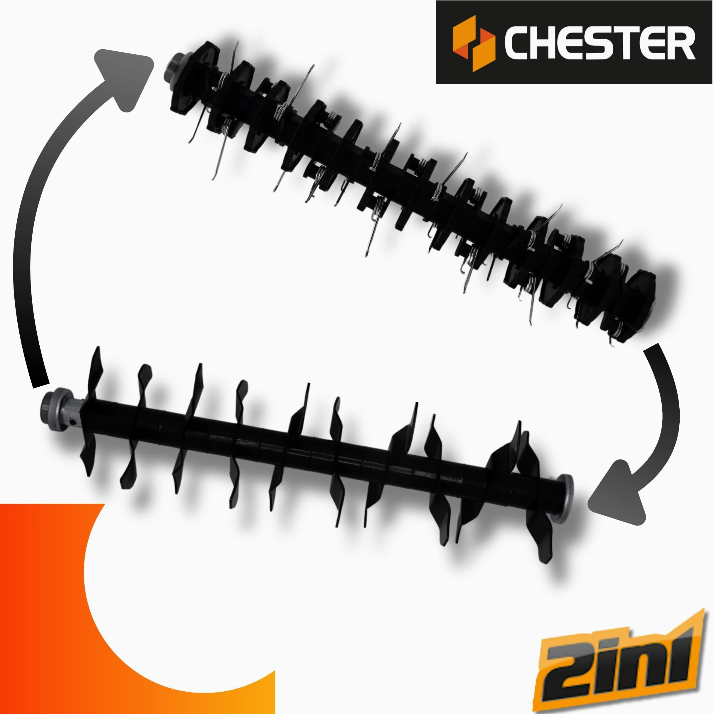 Scarificatore e arieggiatore elettrico 2 in 1 per prato - 1800W - 40cm - CHESTER