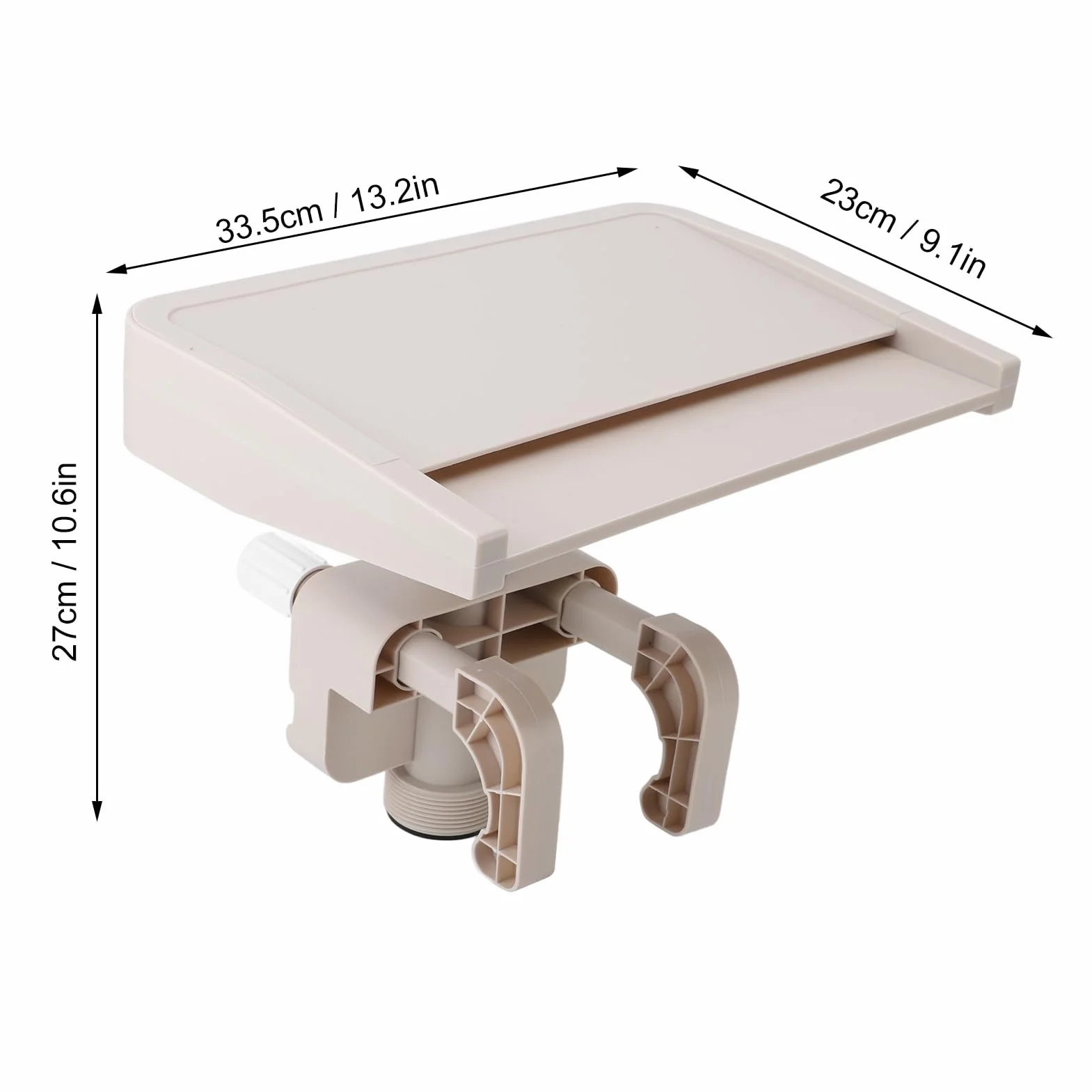 Ejoyous Cascata per Piscina, Accessorio per Piscina Fuori Terra con Luci a LED, Design Staccabile per il Relax e il Raffreddamento, Fontana per per L'arredamento Esterno