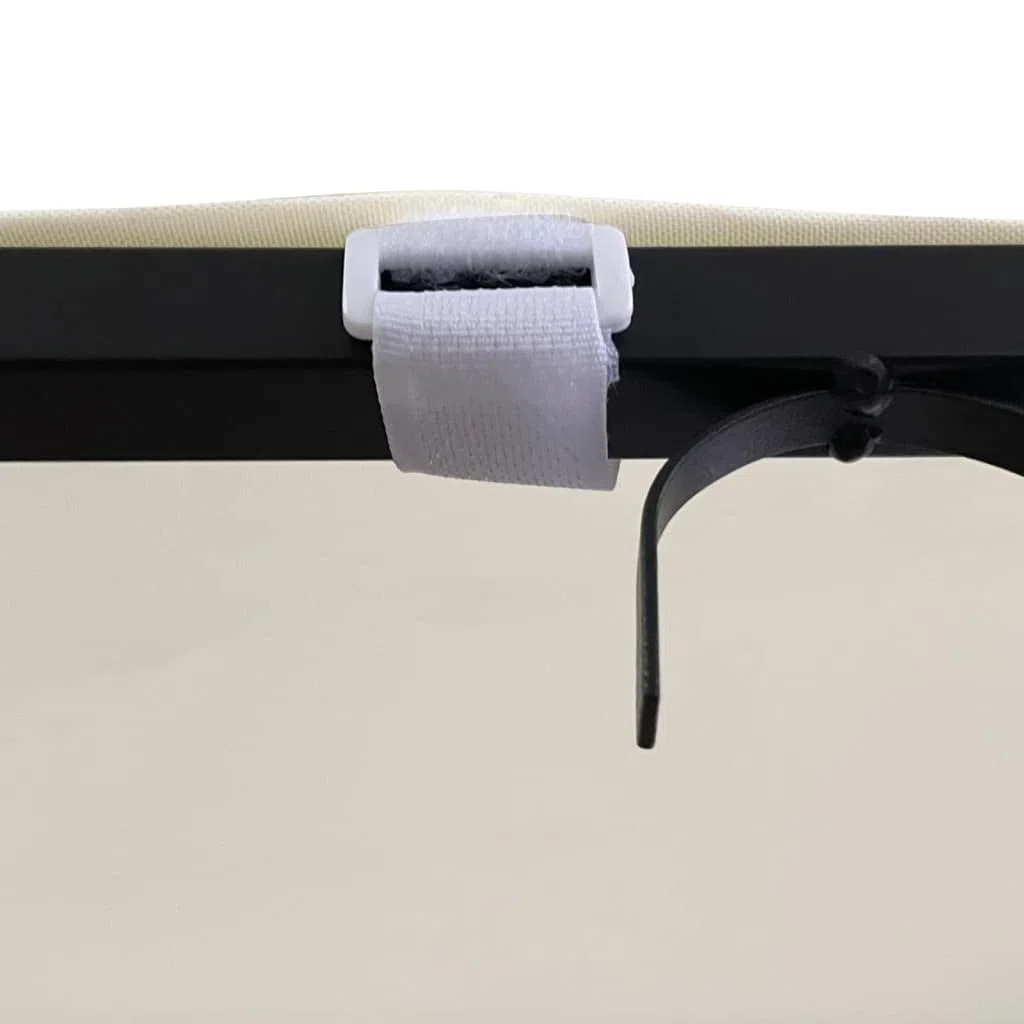 vidaXL Tettoia Crema 2x2,3 m 180 g/m² Tessuto e Acciaio