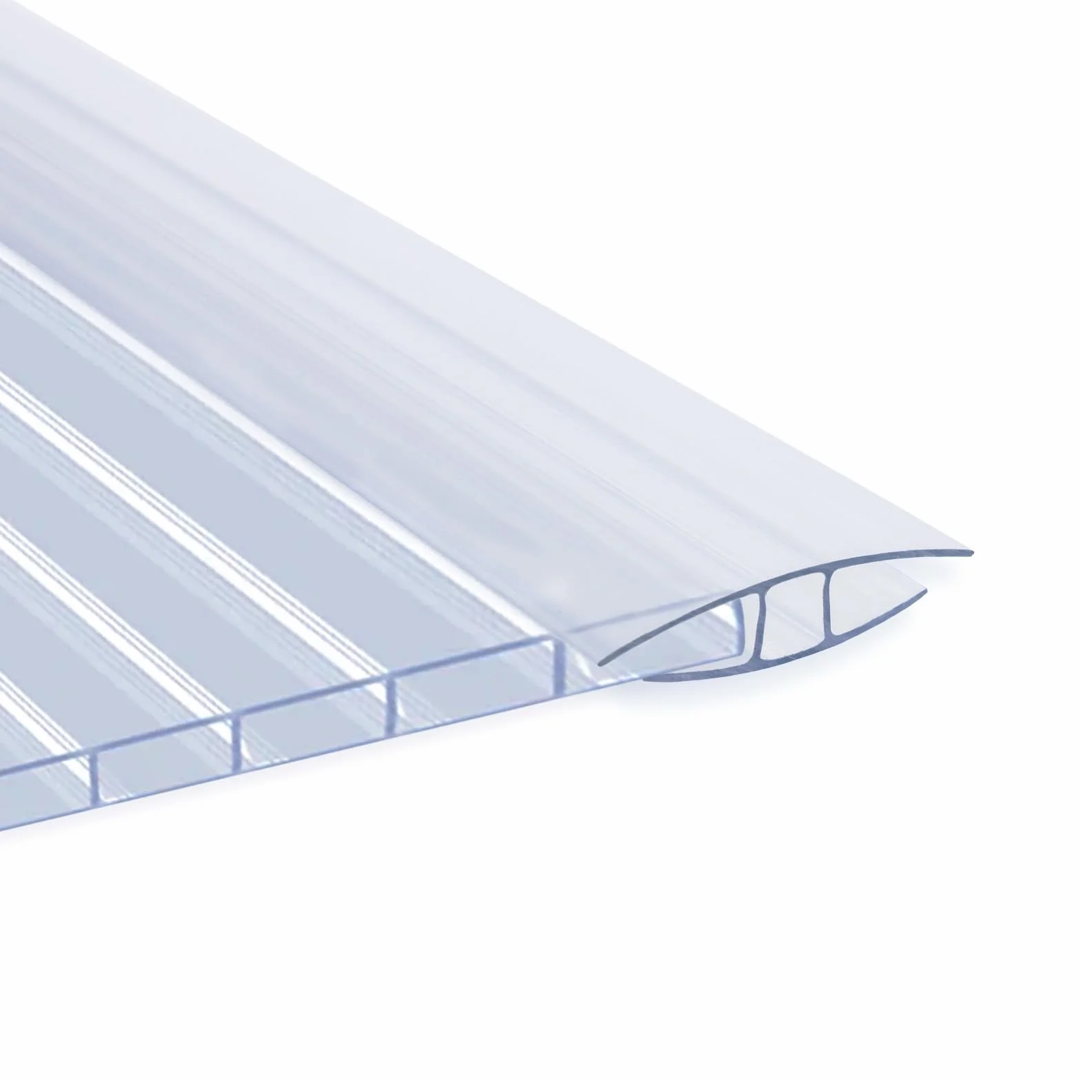 KARAT - Piastre alveolari in PVC traslucido per serra, giardino e veranda - Resistente ai raggi UV e impermeabile - Kit di 14 piastre e 14 connettori - 60,5 x 121 cm, spessore 4 mm