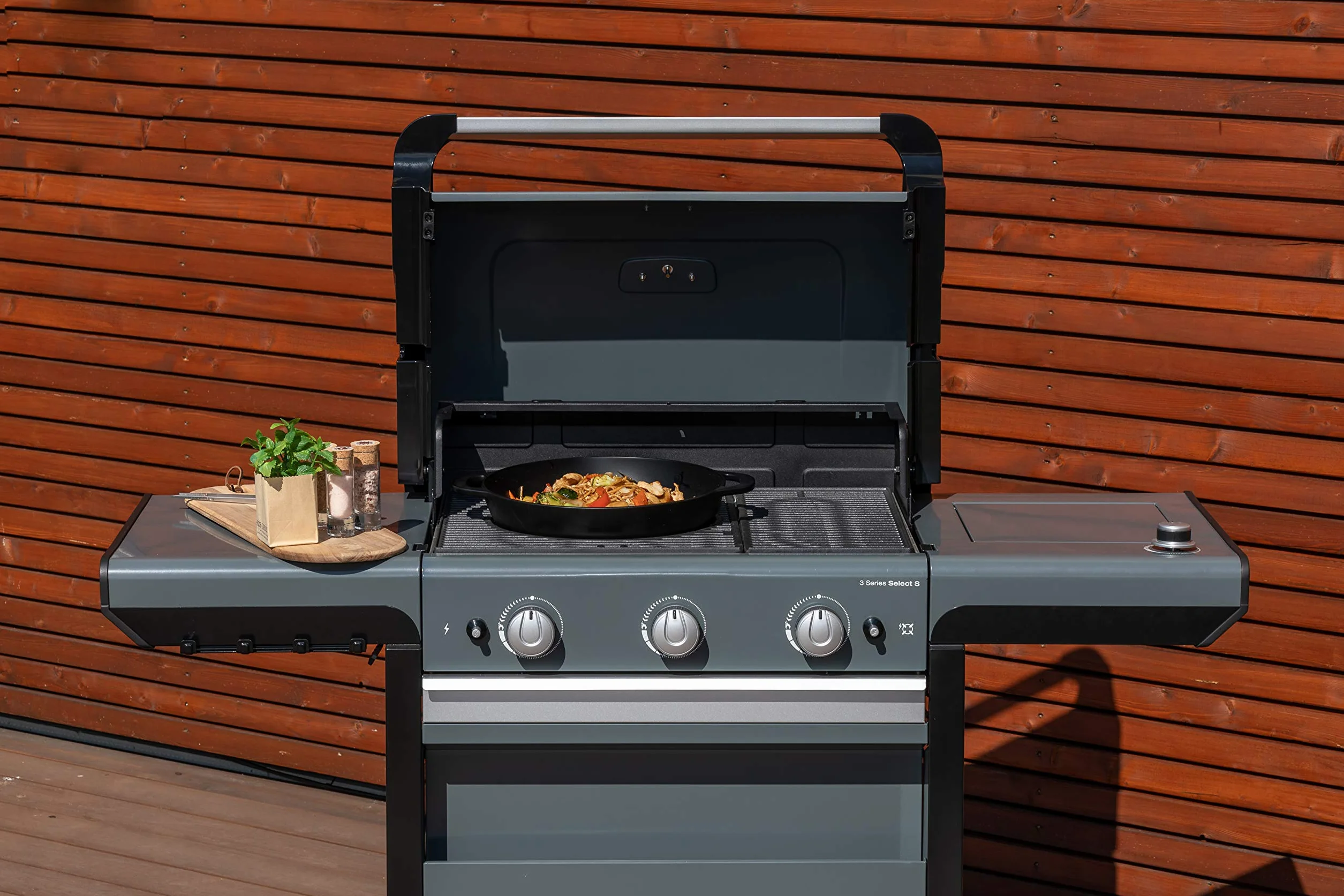 Campingaz Mandarin Wok per Griglie a Gas con Culinary Modular System, Padella Wok in ghisa, con Rivestimento Antiaderente e Manici, Ø 32 cm, Altezza 12 cm, Accessori per preparare Verdure asiatiche