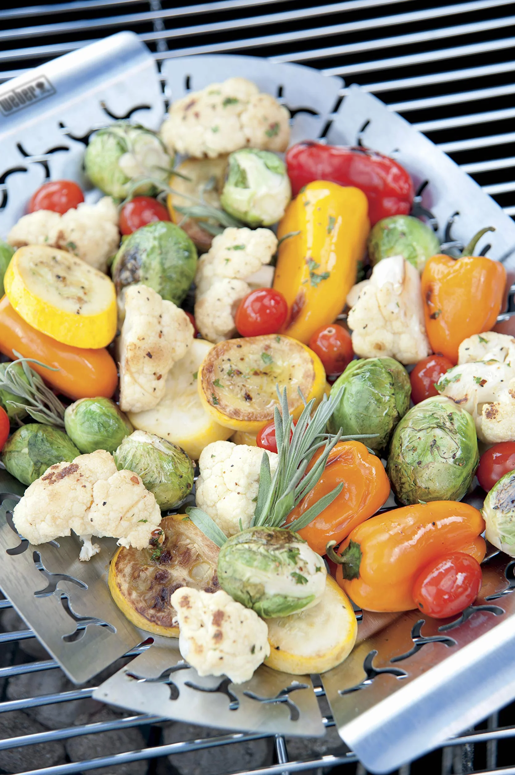 Weber Premium scodella - Grande (36x26cm), resistente al calore e lavabile in lavastoviglie in acciaio inossidabile, Ideale per contorni (carne, verdure), adatto a tutti i tipi di grill -Argento(6678)