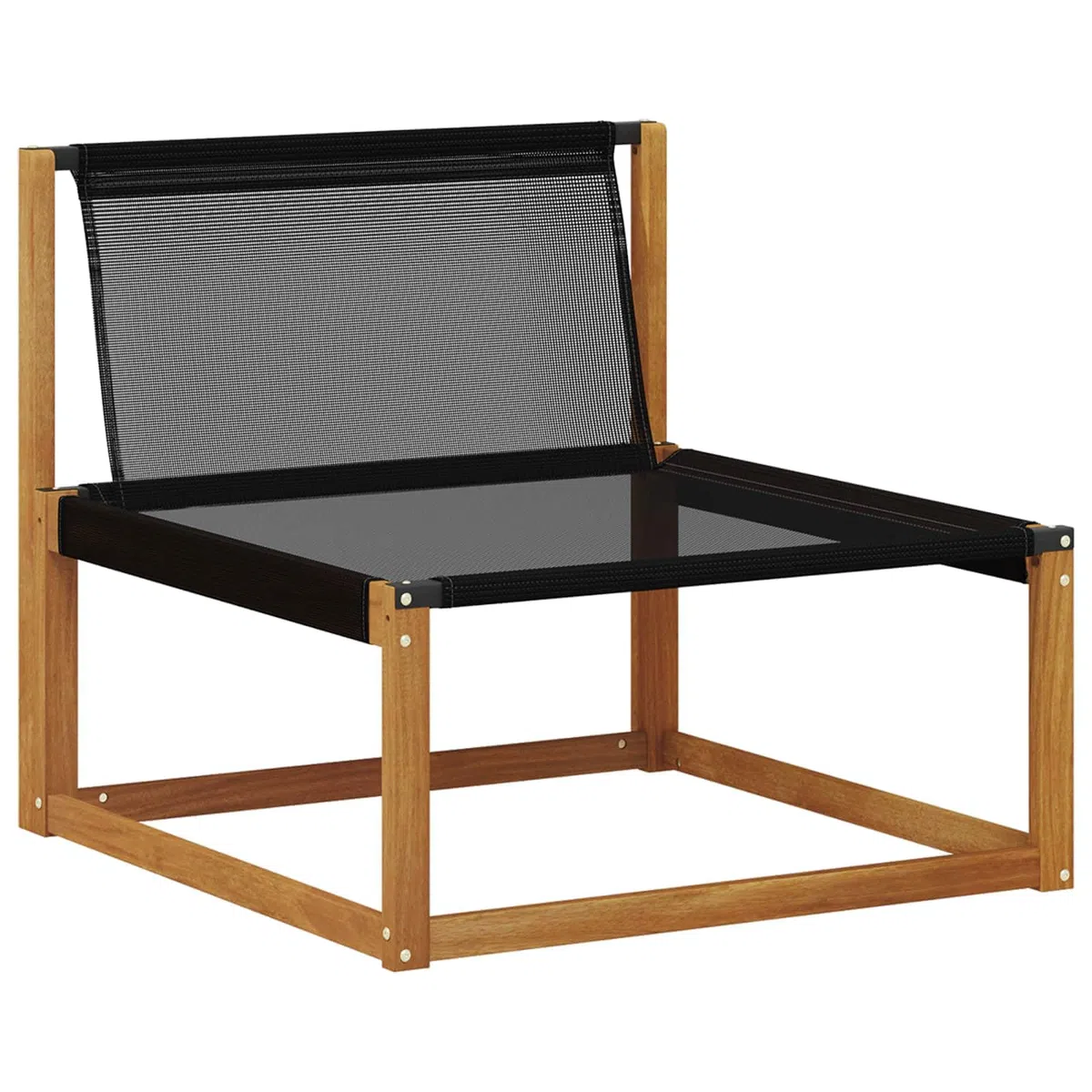 vidaXL 3 Pezzo Divano Centrale per Esterno, Set da Giardino in Legno di Acacia, mobili Moderni, Resistenti alle intemperie, Relax Versatile per Il Balcone