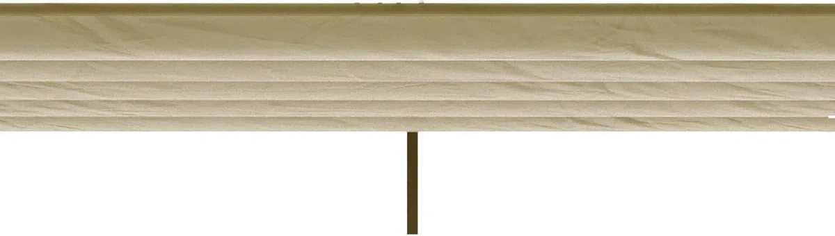 Copertura Gazebo 4x3 m Pergola in Poliestere Traspirante Beige con 10 Fori di Drenaggio