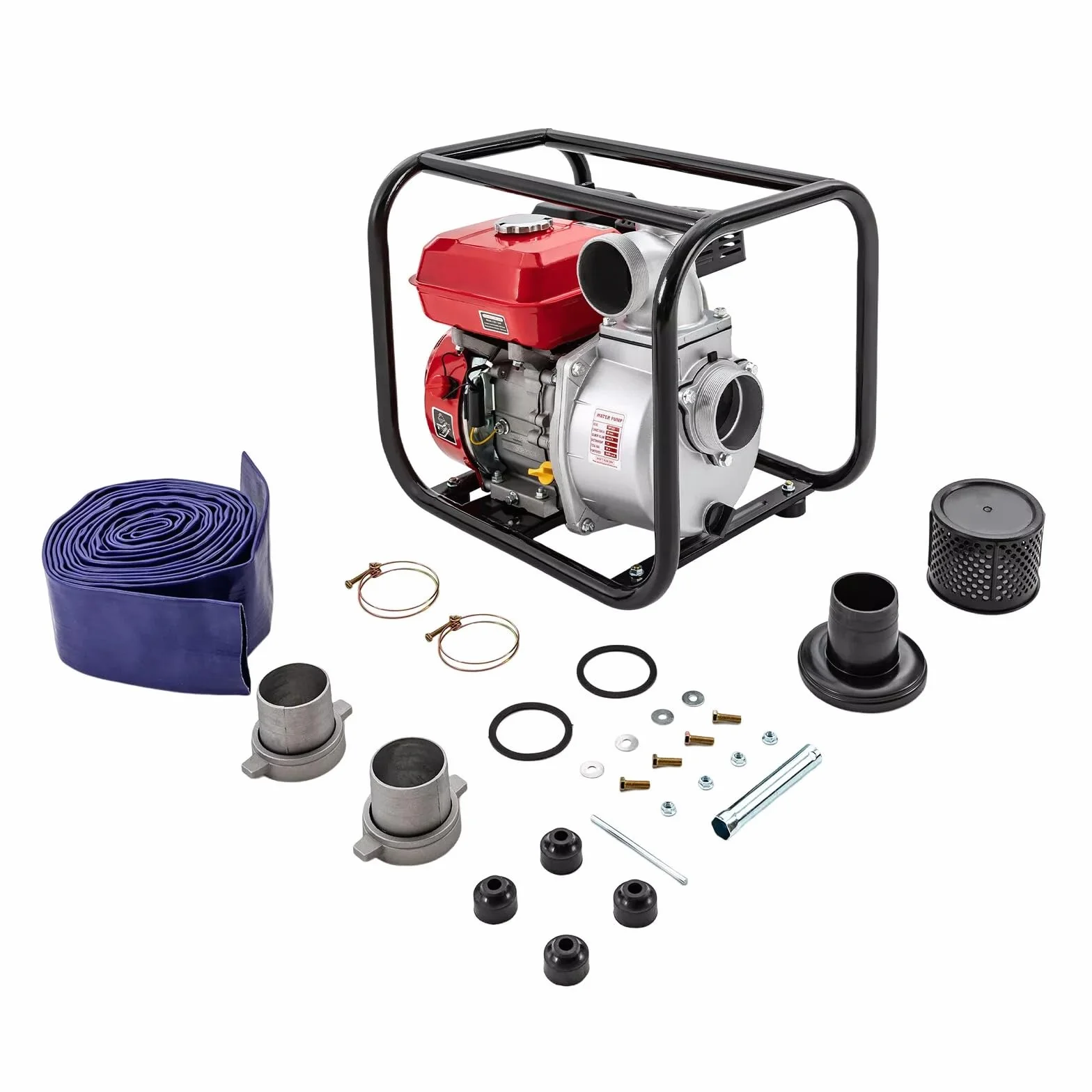 Pompa dell'acqua, pompa per acqua, pompa per il trasporto dell'acqua, pompa per benzina 7 5 CV, motore a 4 tempi, 3 pollici, pompa da giardino per irrigazione, pompa per laghetti con altezza di