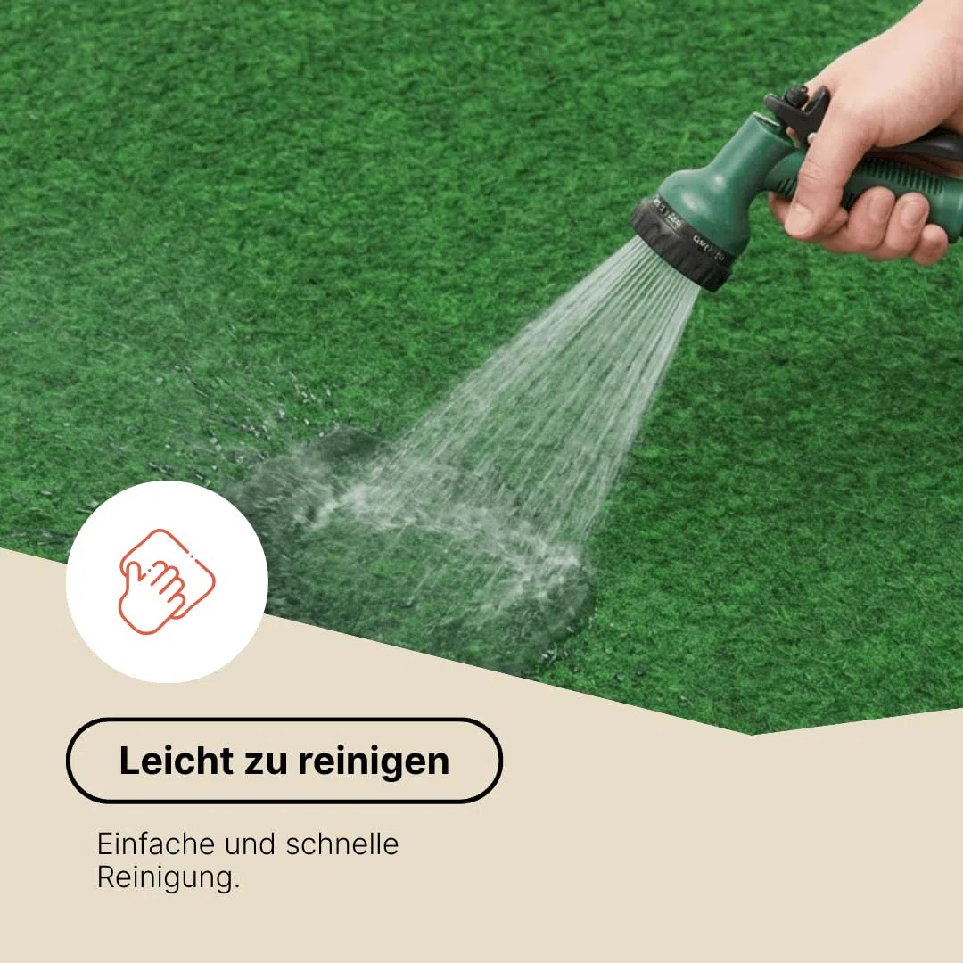 TAPISO Pemba - Tappeto in erba artificiale, resistente alle intemperie, ad asciugatura rapida, per esterni, balcone, terrazza, giardino, erba artificiale, 100 x 350 cm