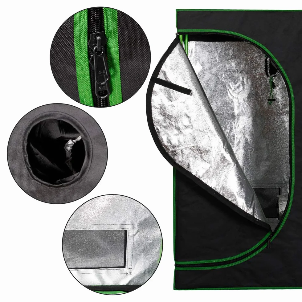 Kingpower 14 Taglie Grow Tent Box Interno Serra Coltiva la Tenda Idroponica Gabinetto di Alevamento, Dimensione:120 x 60 x 180 cm (07)