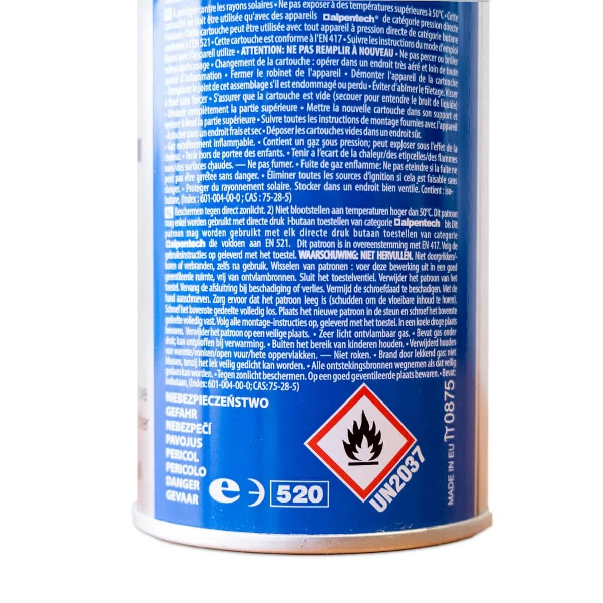 ALPENTECH | 56 Cartucce di Gas Butano 250g Anti-Fuga Clip-On TUV (UN2037) | Mega Pacco Economico per Fornello da Campeggio, Cannello, Lanterna a Gas & Diserbo.
