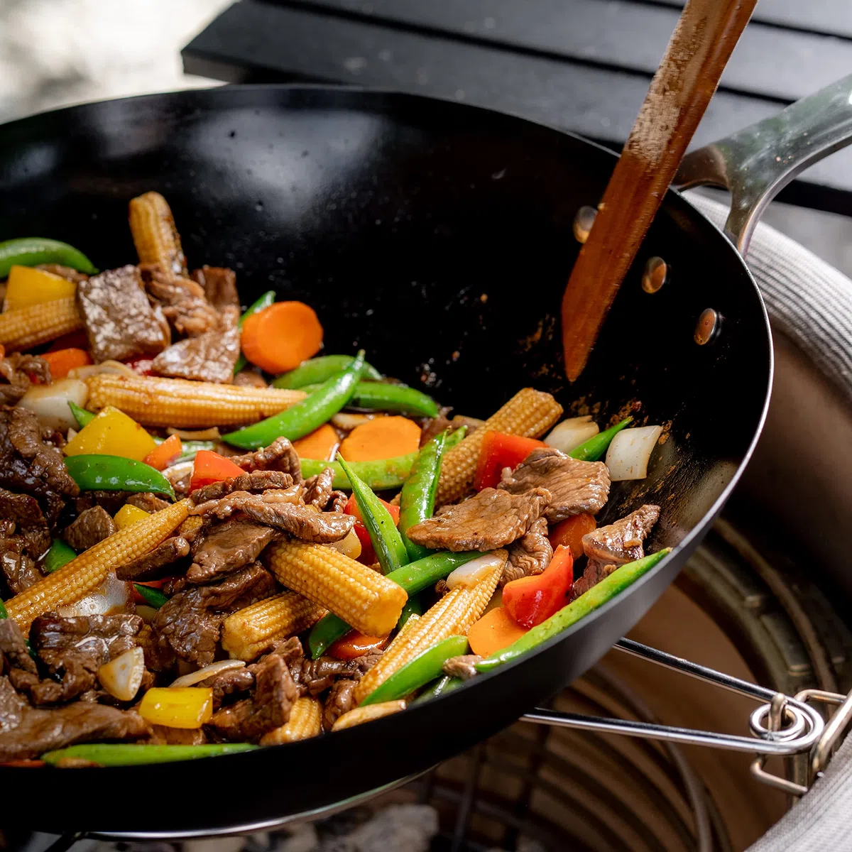 Kamado Joe Karbon Acciaio al carbonio Wok per Classic Joe e Big Joe Grills