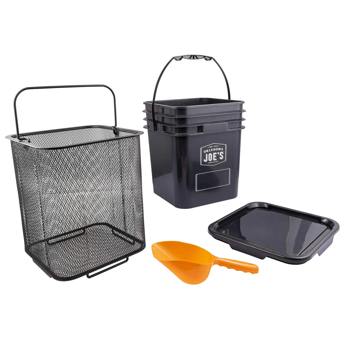 Oklahoma Joe's 5159038W01 Kit Secchio Pellet, Nero