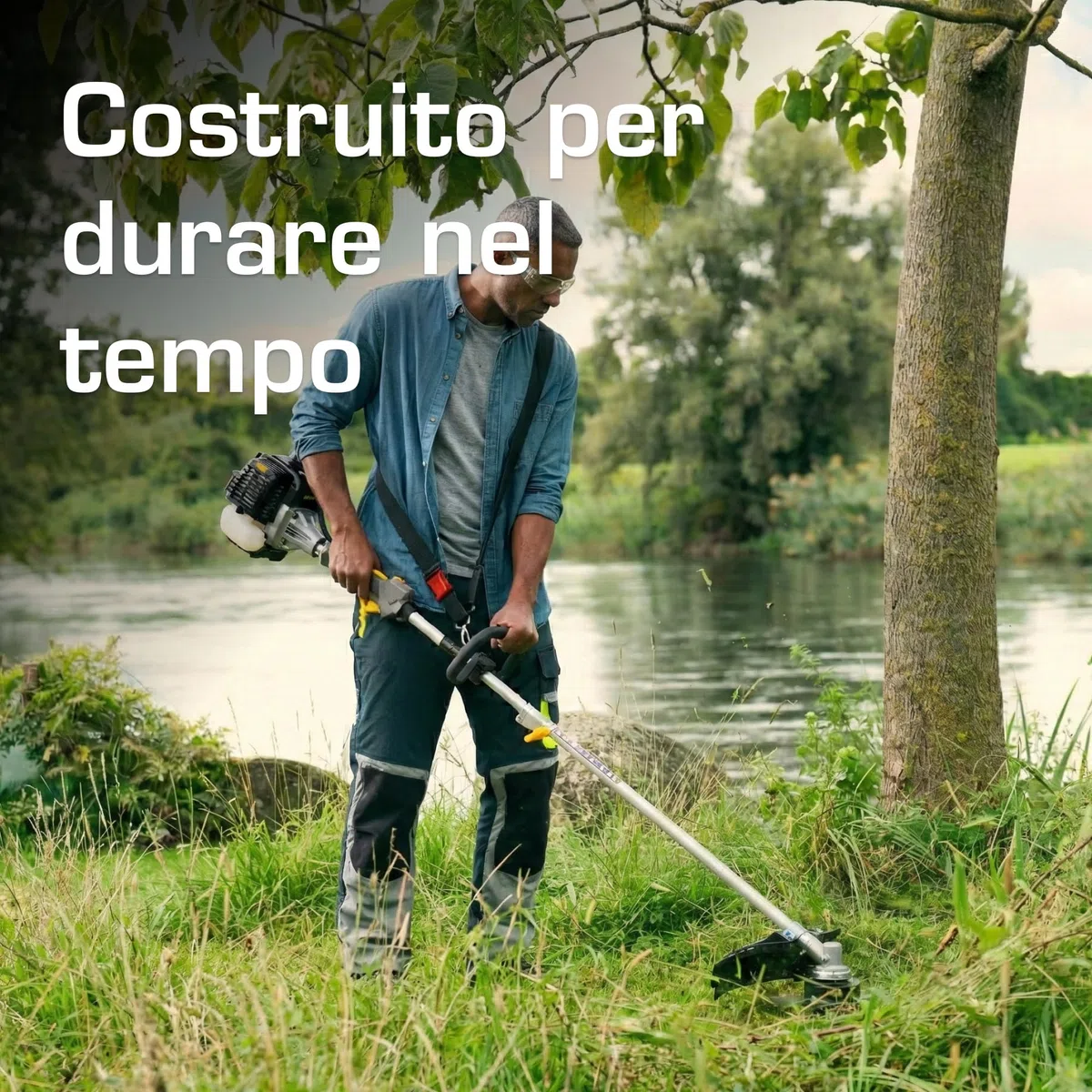Alpina ABR 26 J Decespugliatore A Scoppio, 25,4 cc, 700 W – Asta Divisibile, Easy Start – Per Erba Incolta E Vegetazione Fitta