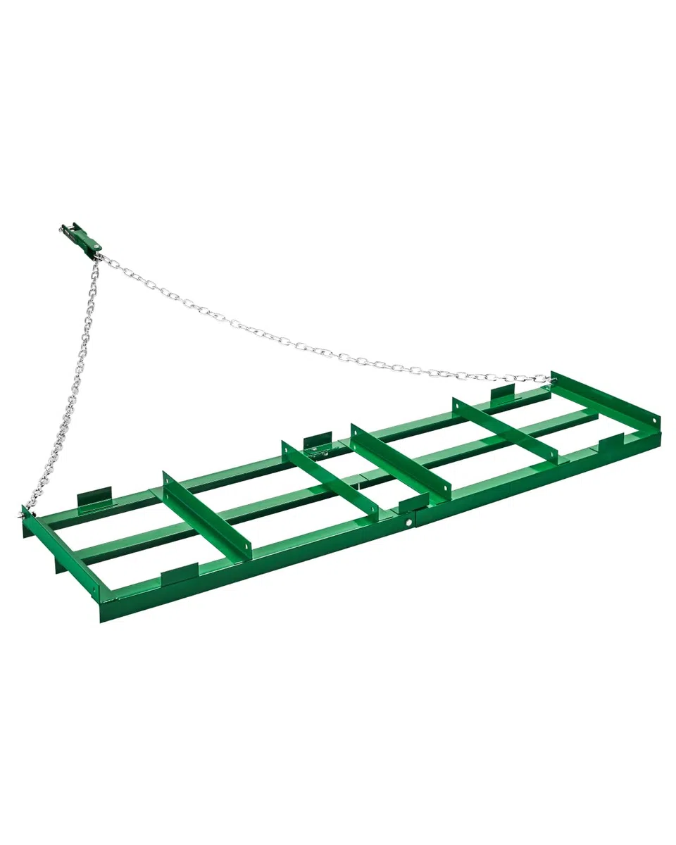 VEVOR Erpice Trainato per Impieghi Gravosi con Barre Regolabili e Catena 1830 mm, per Vialetti per ATV, UTV, Trattore, Tosaerba Trainato Dietro Strumento di Livellamento del Prato Cortile