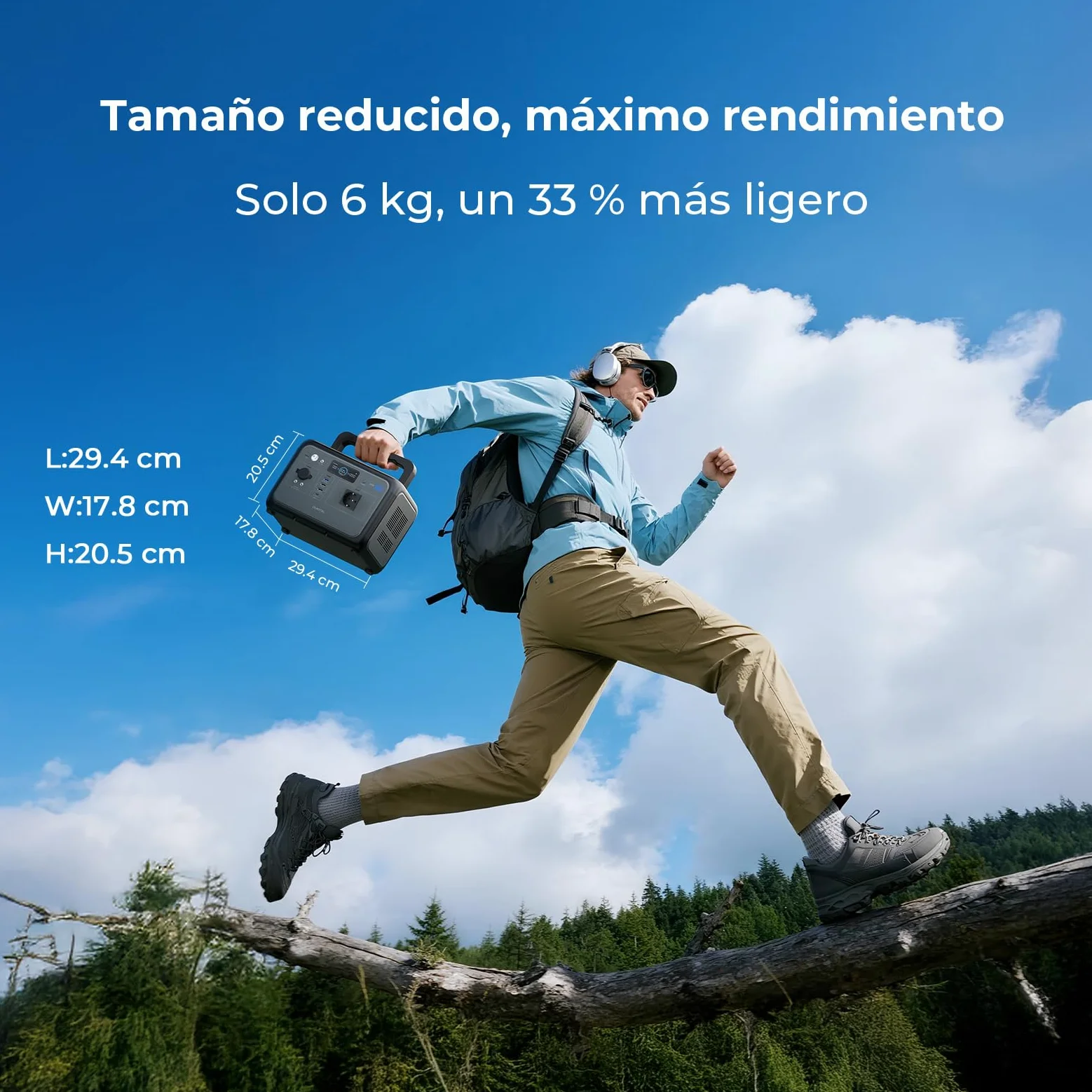OUKITEL P800 Stazione di Energia Portatile 800W, Centrale Elettrica Portatile Batteria Lifepo4 512Wh, Generatore Con Uscite Usb A E C, Potenza Massima 1600W, Ricarica Rapida 6 Kg, Ideale Per Campeggio