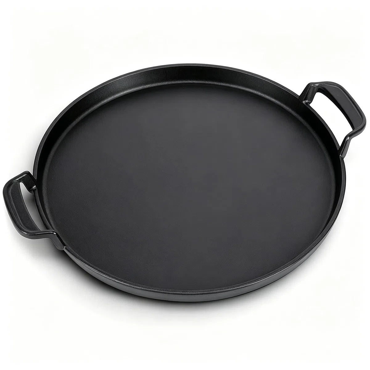GFTIME 7421 30.9CM Bakeware Tonda Ghisa Padella, Inserto Presa Gourmet Barbecue Sistema. di Scarico del Grasso Facile, Maniglia Protettiva. Bistecca Arrostire Pancetta per Barbecue Verdure, Carne.